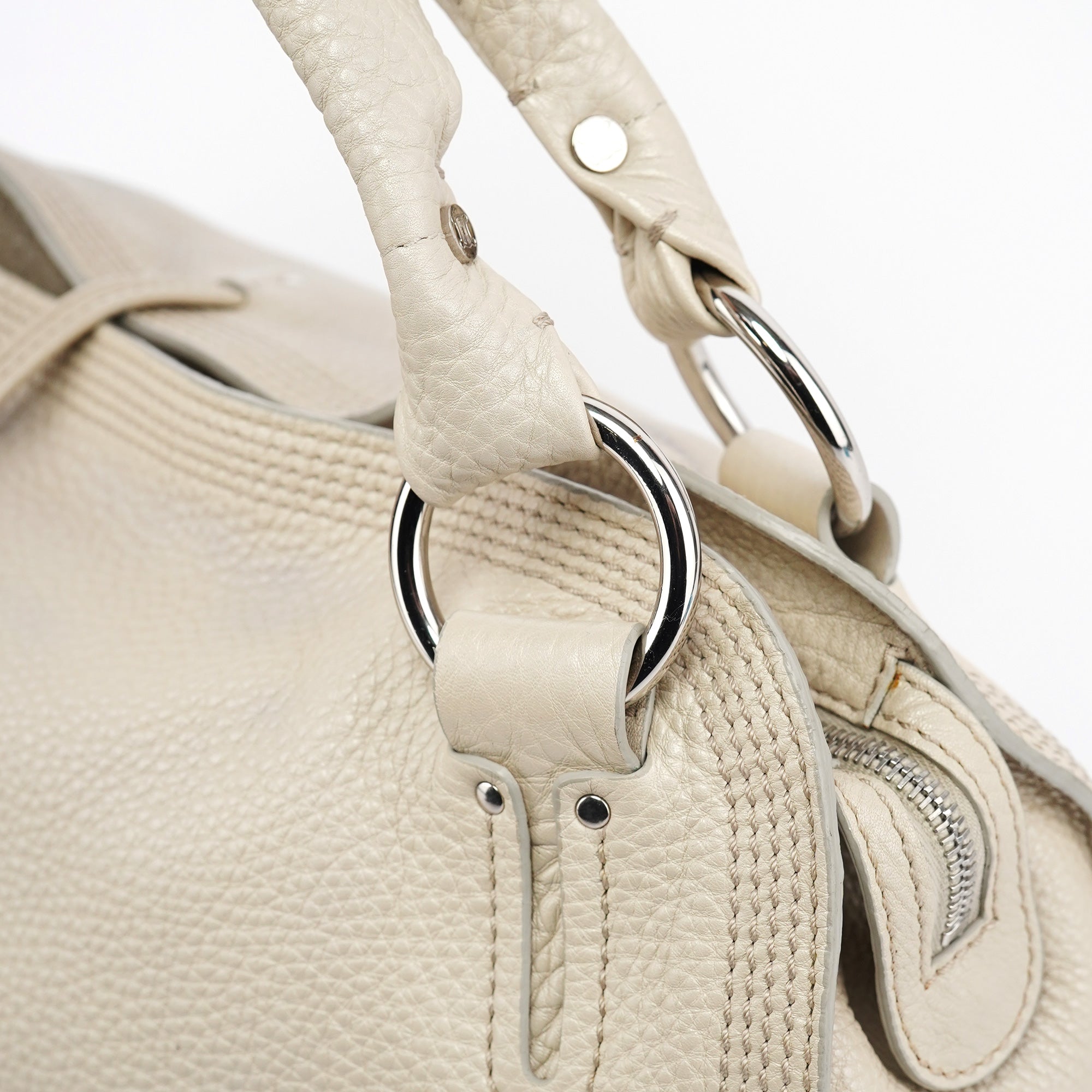 Off White Leather Bittersweet Shoulder Bag