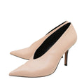 Celine Peach Pointed V Neck Pump 38.5