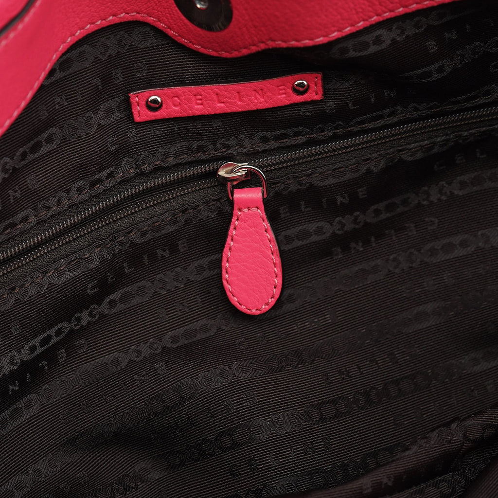 Pink Leather Pillow 2-Way Tote Bag
