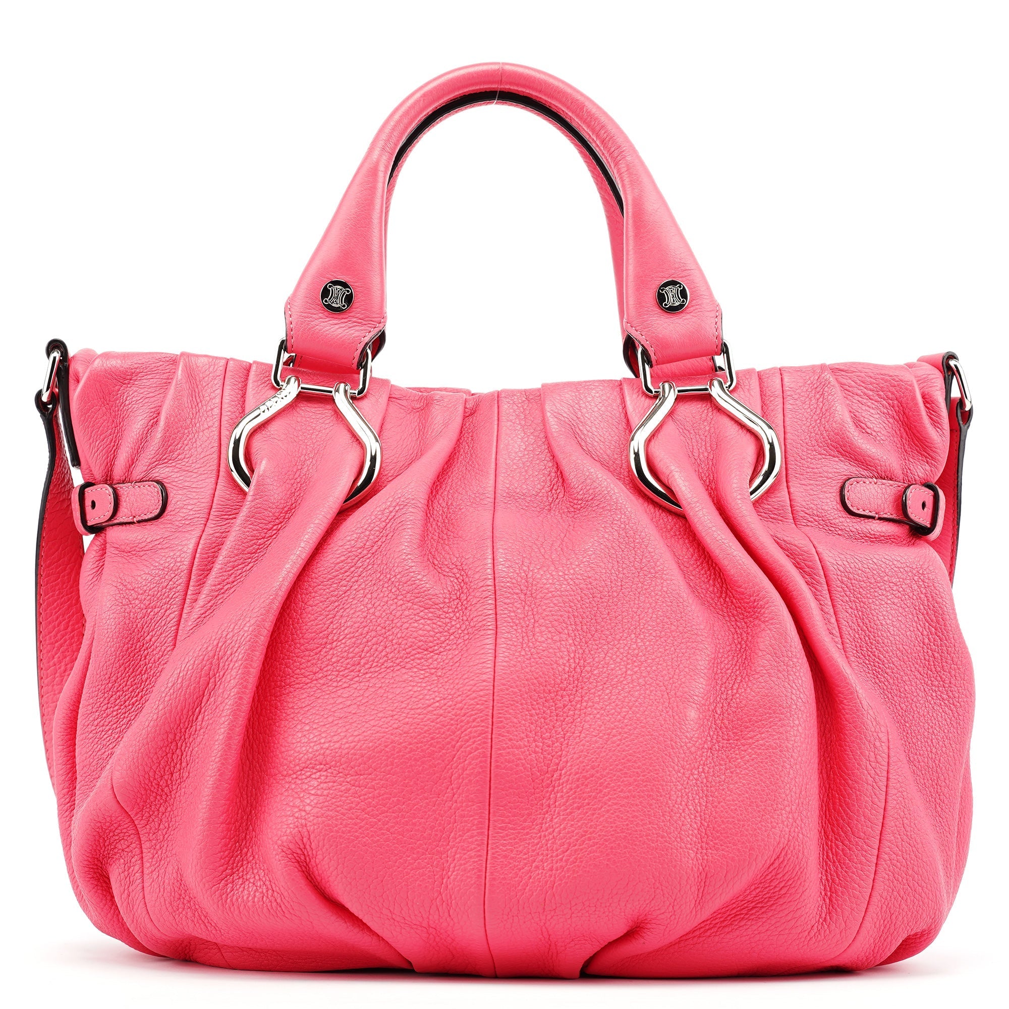 Pink Leather Pillow 2-Way Tote Bag