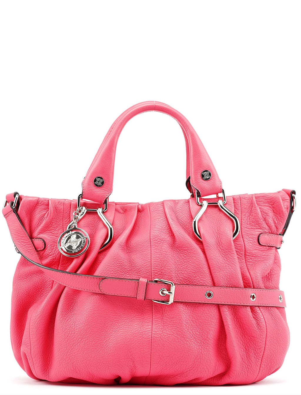 Pink Leather Pillow 2-Way Tote Bag