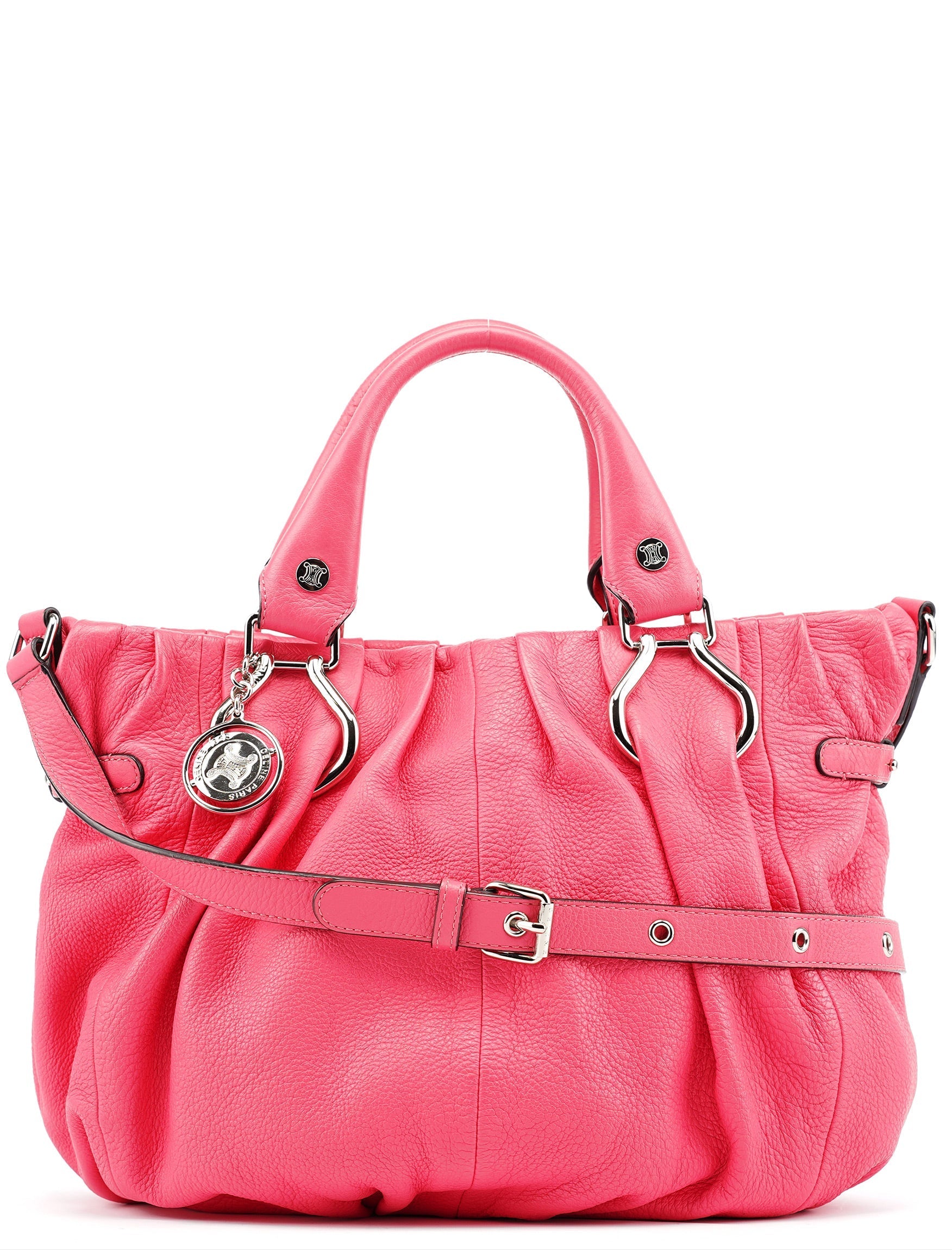 Pink Leather Pillow 2-Way Tote Bag
