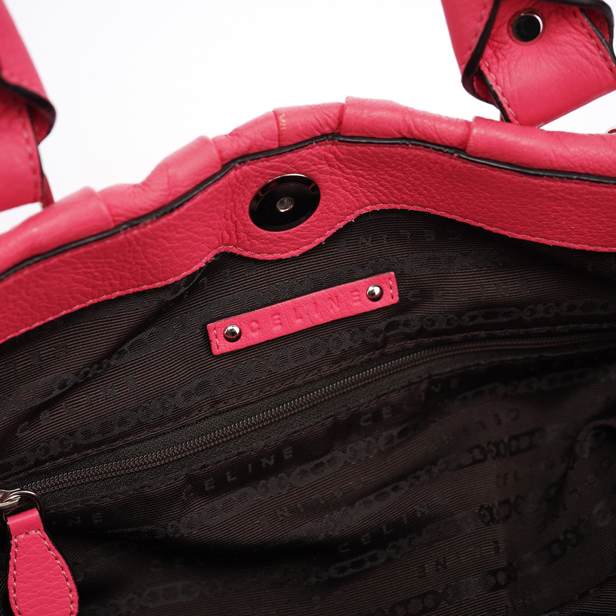 Pink Leather Pillow 2-Way Tote Bag