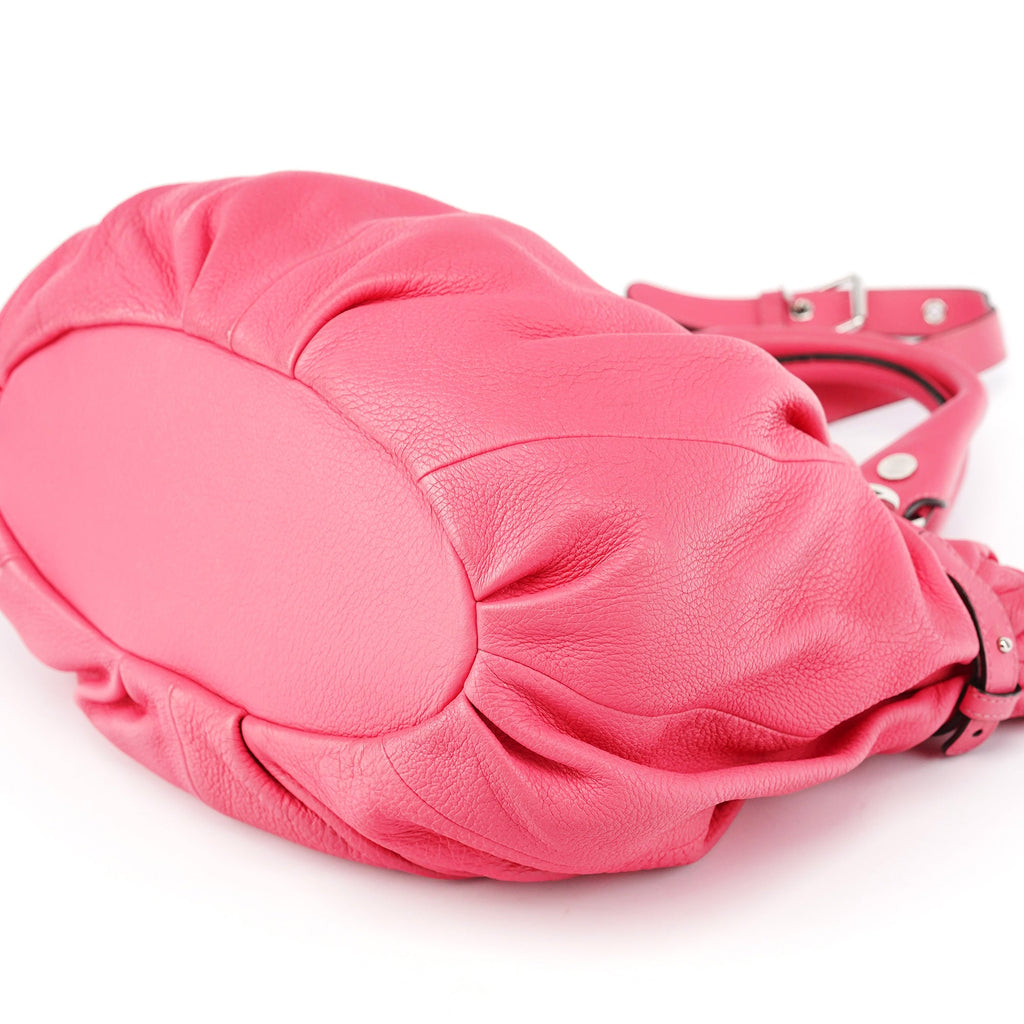 Pink Leather Pillow 2-Way Tote Bag