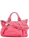 Pink Leather Pillow 2-Way Tote Bag