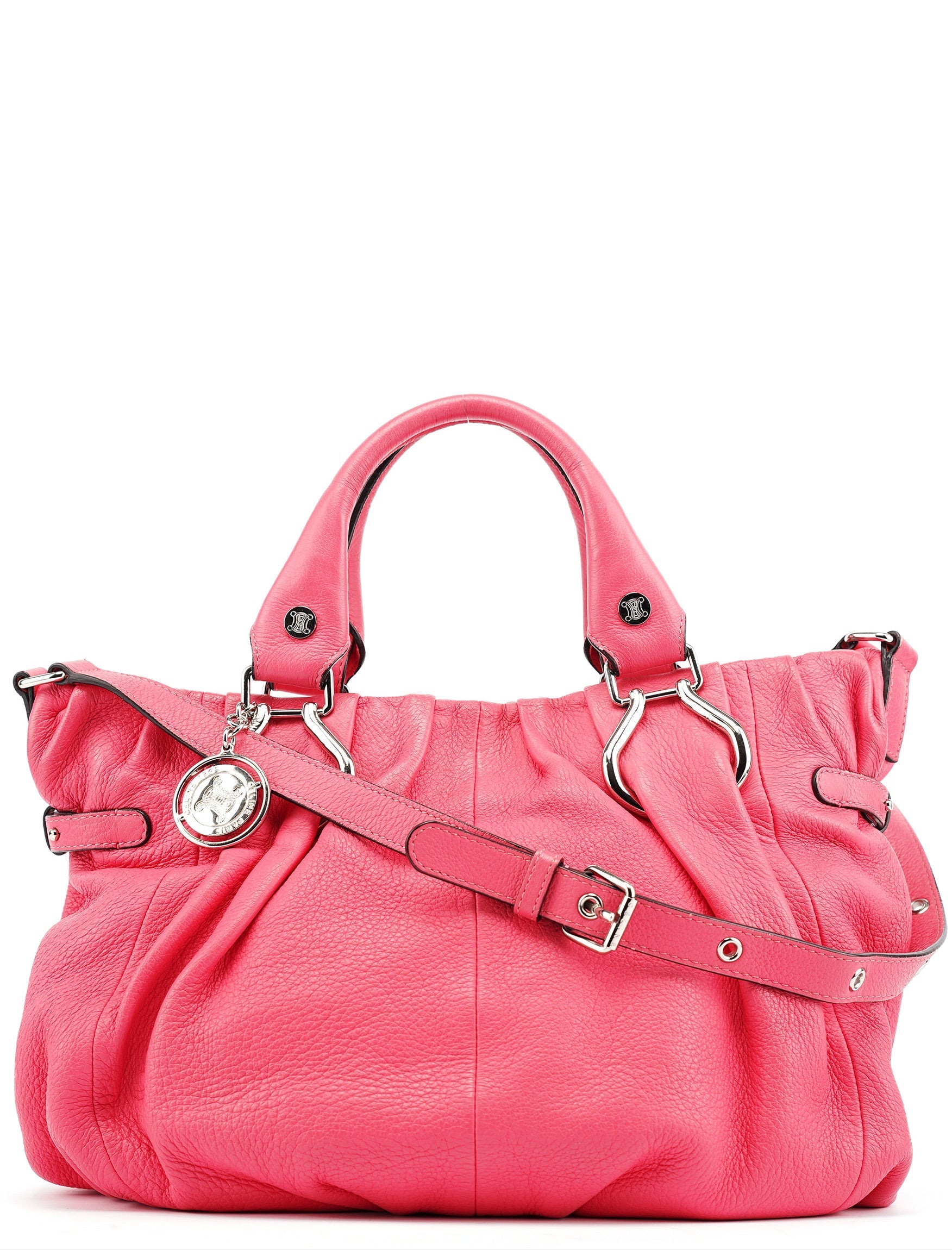 Pink Leather Pillow 2-Way Tote Bag