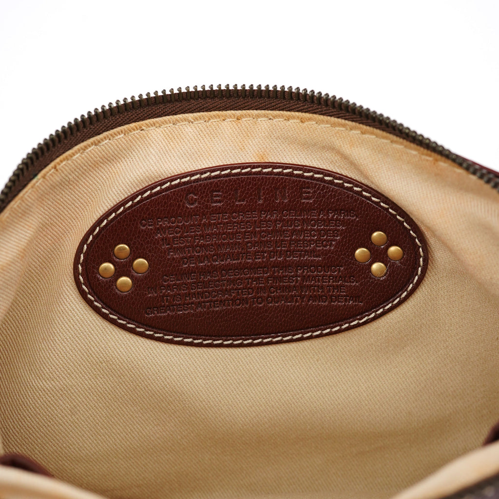 Red Brown Macadam Shoulder Bag