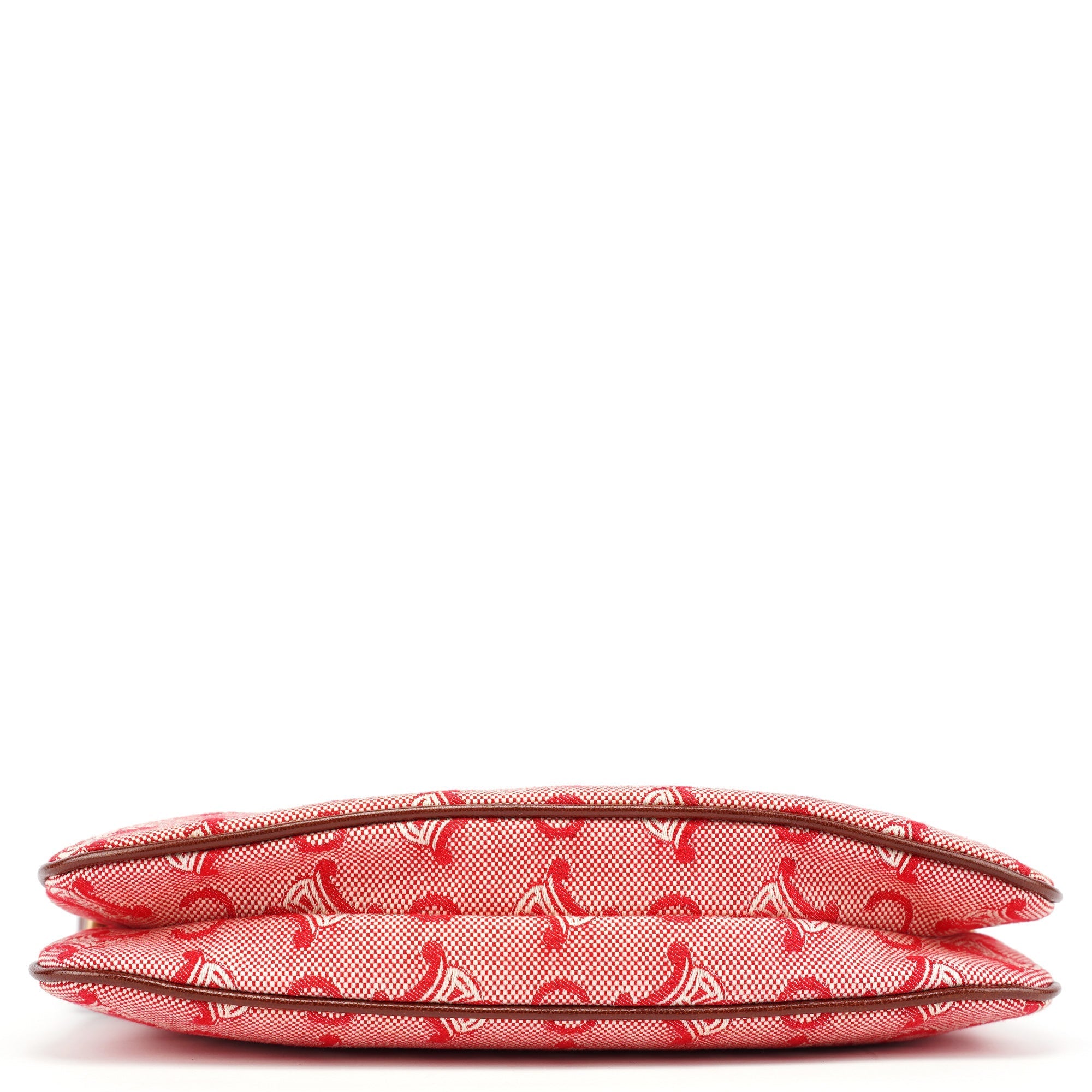 Red Brown Macadam Shoulder Bag