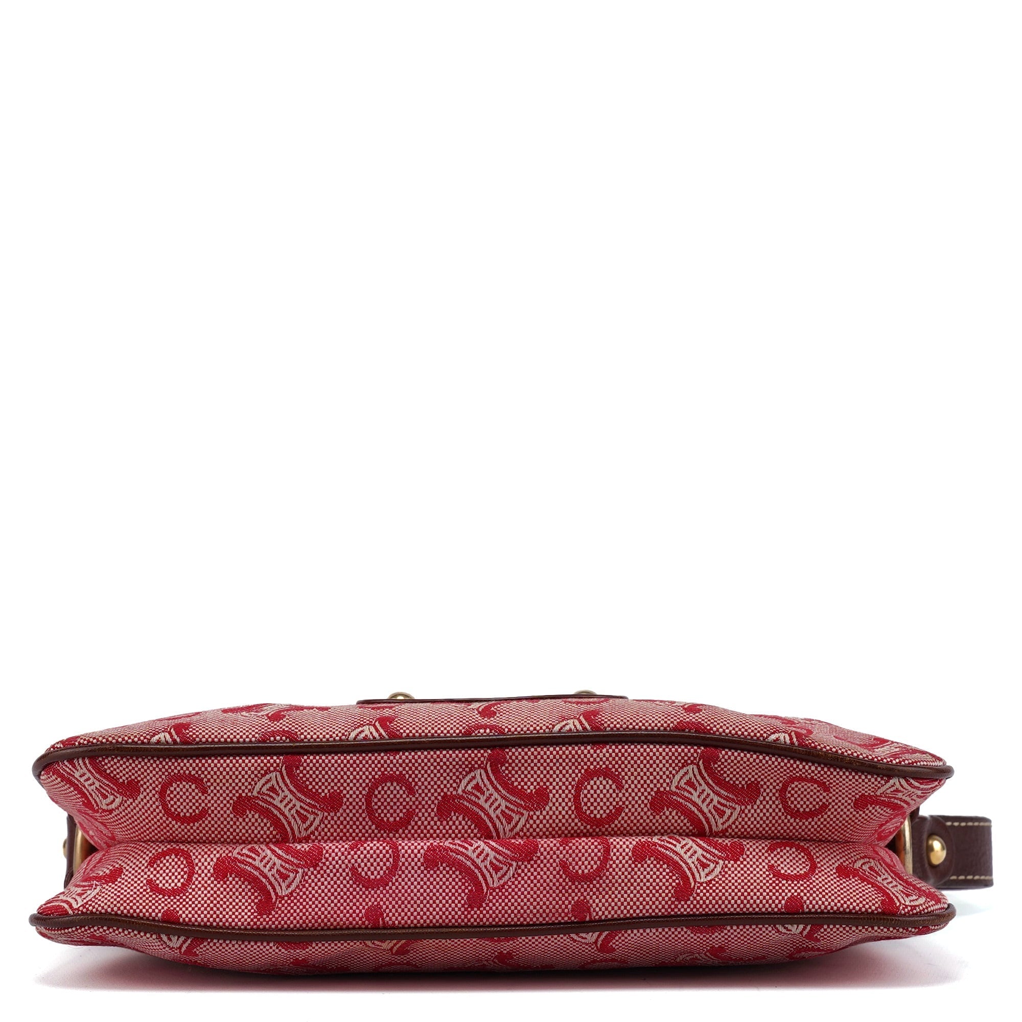 Red Brown Triomphe CC Shoulder Bag