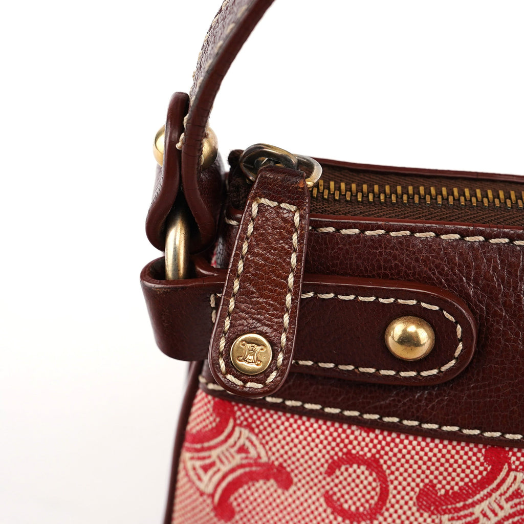 Red Brown Triomphe CC Shoulder Bag