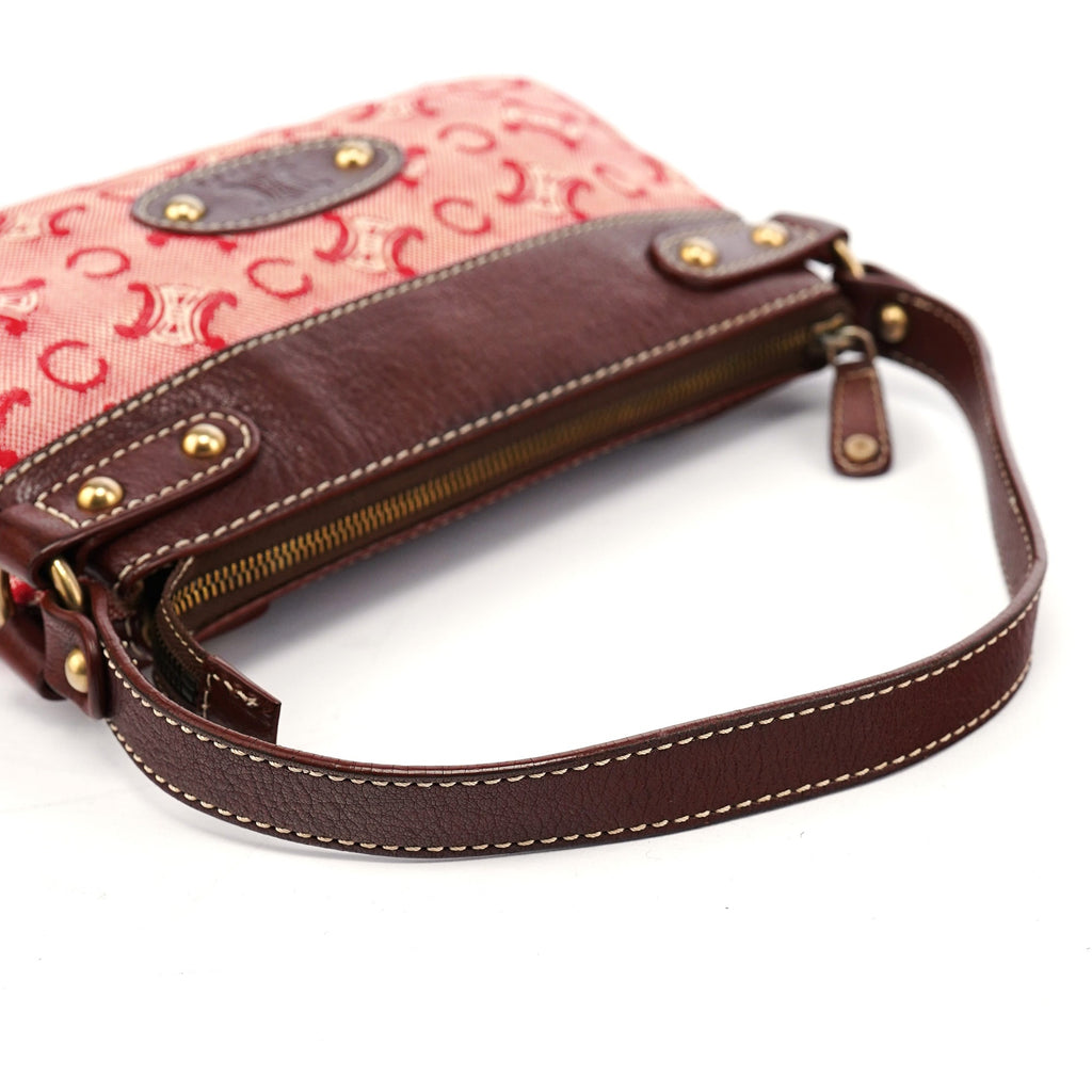 Red Brown Triomphe CC Shoulder Bag