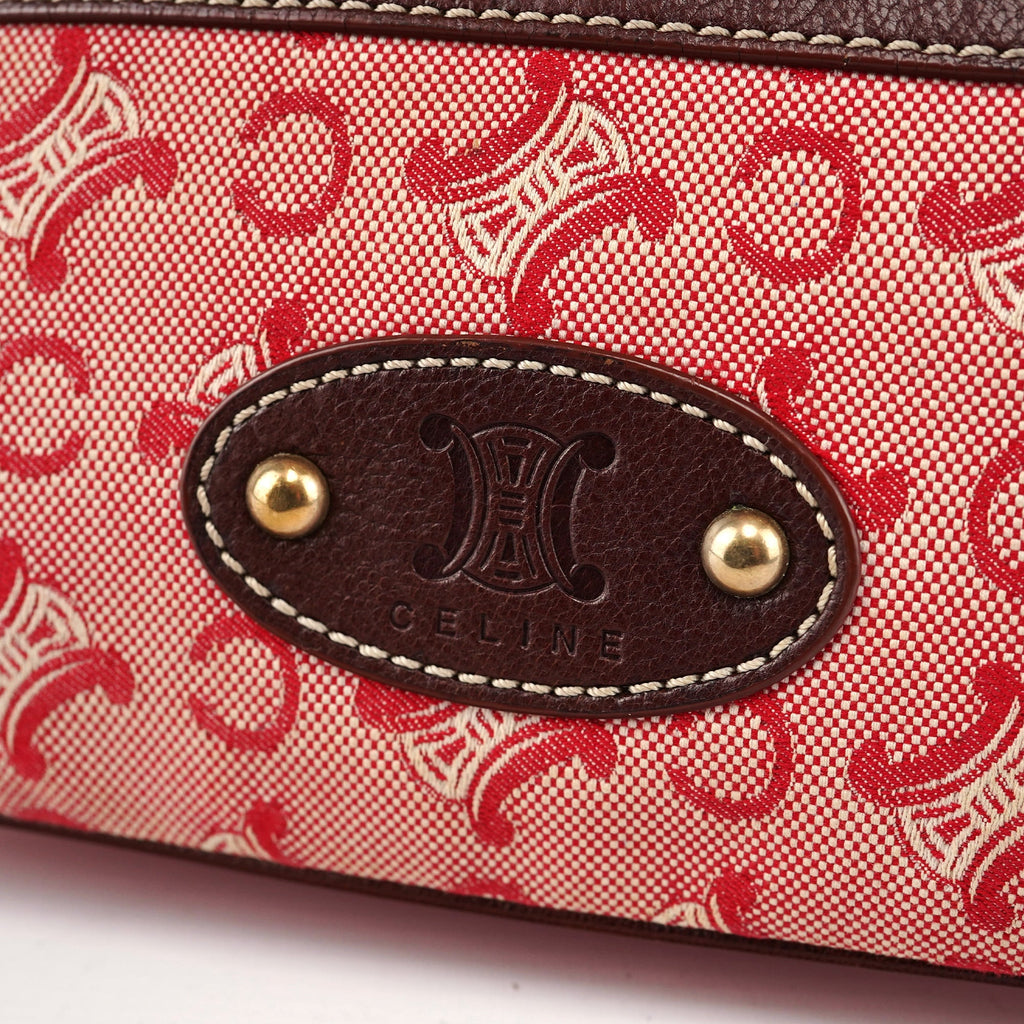 Red Brown Triomphe CC Shoulder Bag