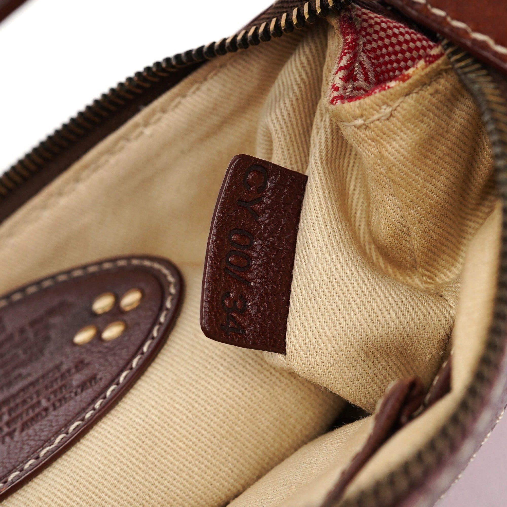 Red Brown Triomphe CC Shoulder Bag