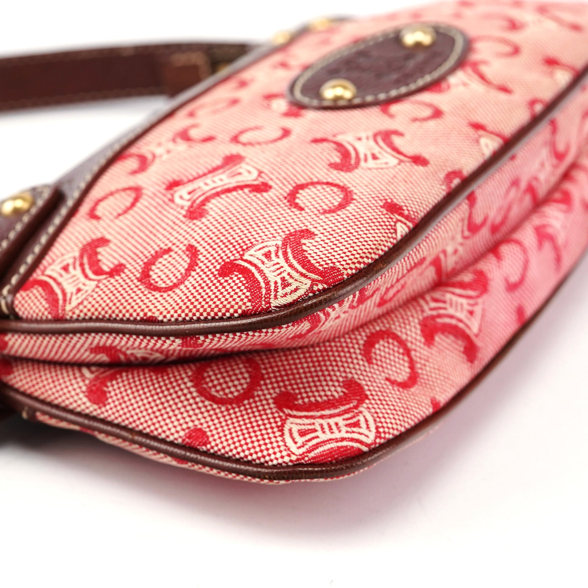 Red Brown Triomphe CC Shoulder Bag