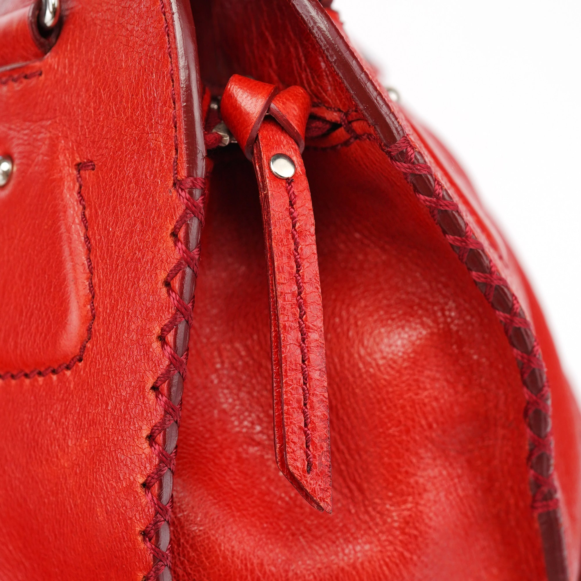 Red Leather Bittersweet Shoulder Bag