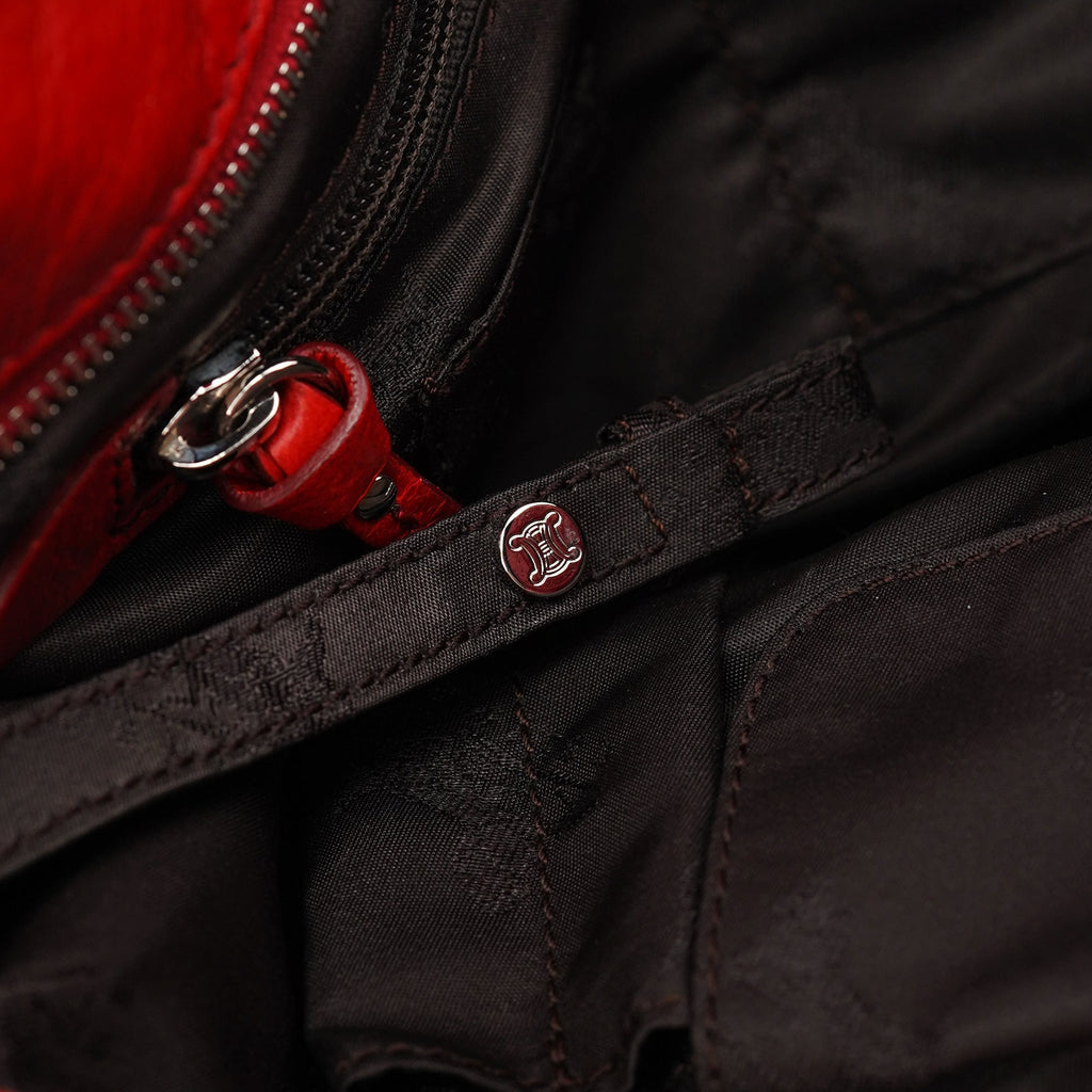 Red Leather Bittersweet Shoulder Bag