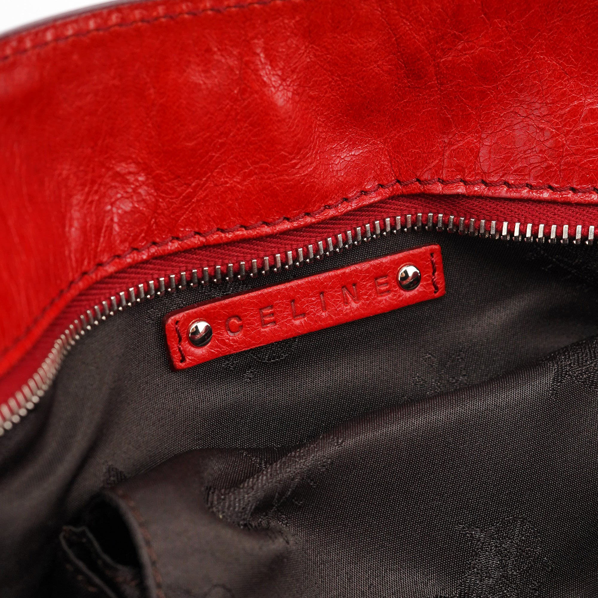 Red Leather Bittersweet Shoulder Bag