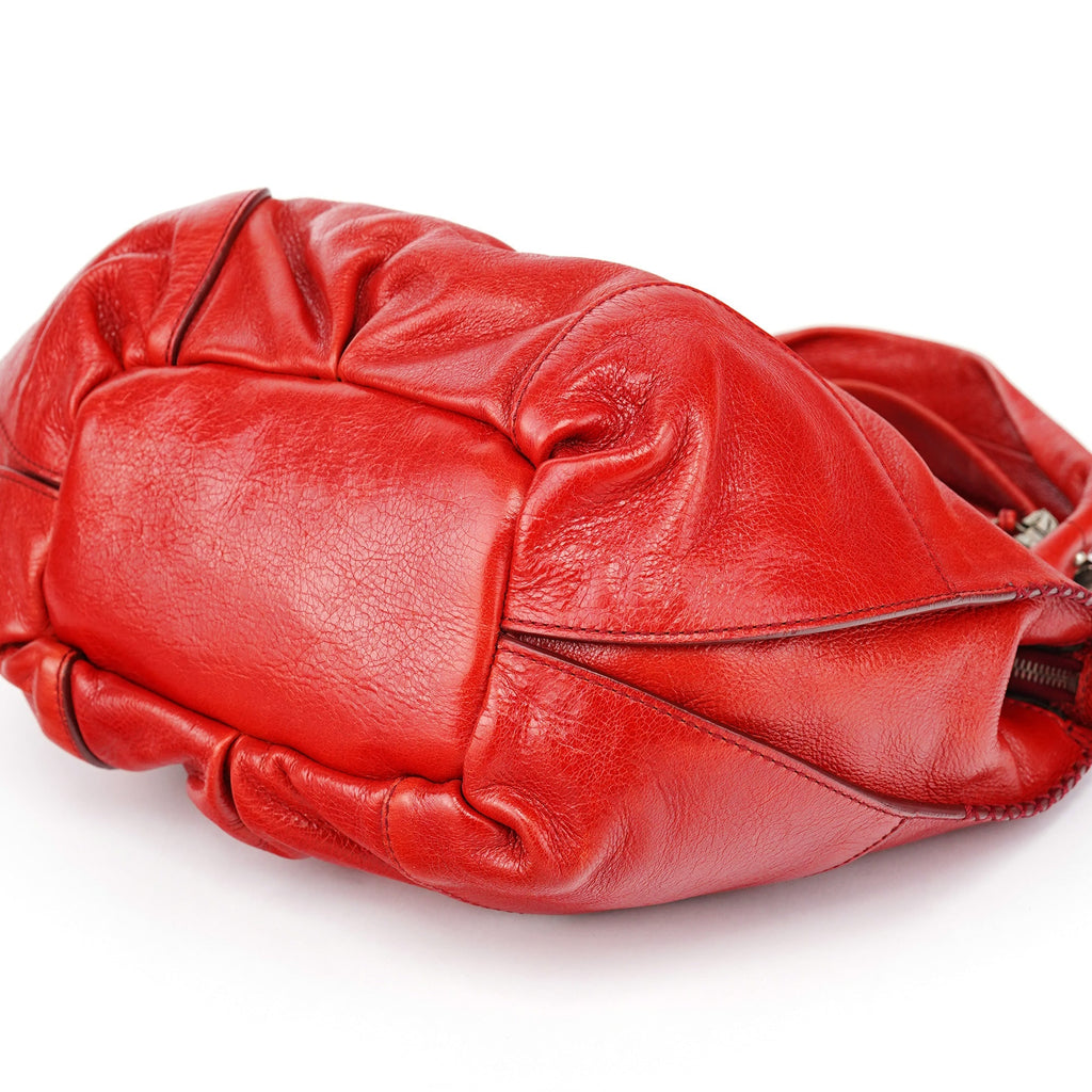 Red Leather Bittersweet Shoulder Bag