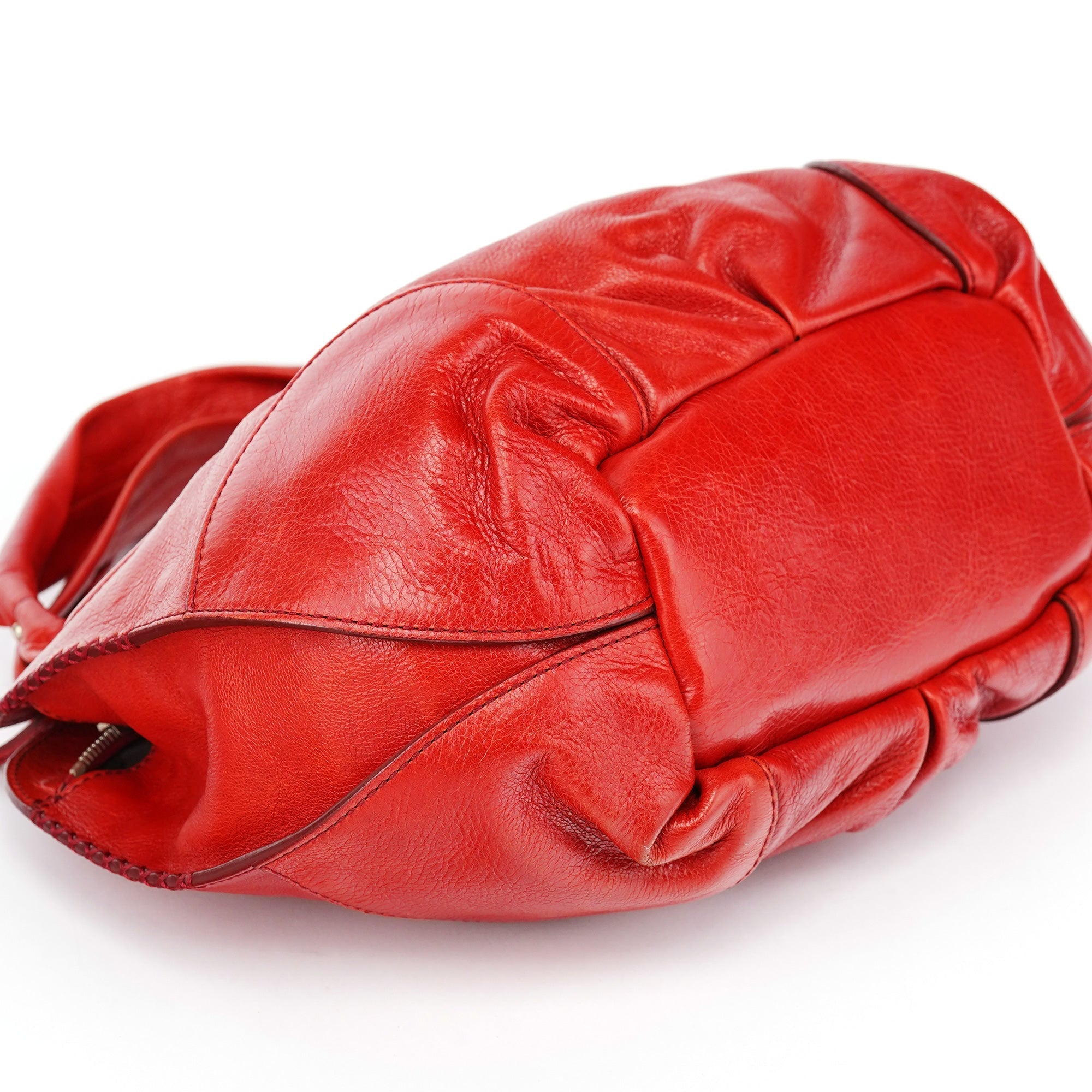 Red Leather Bittersweet Shoulder Bag