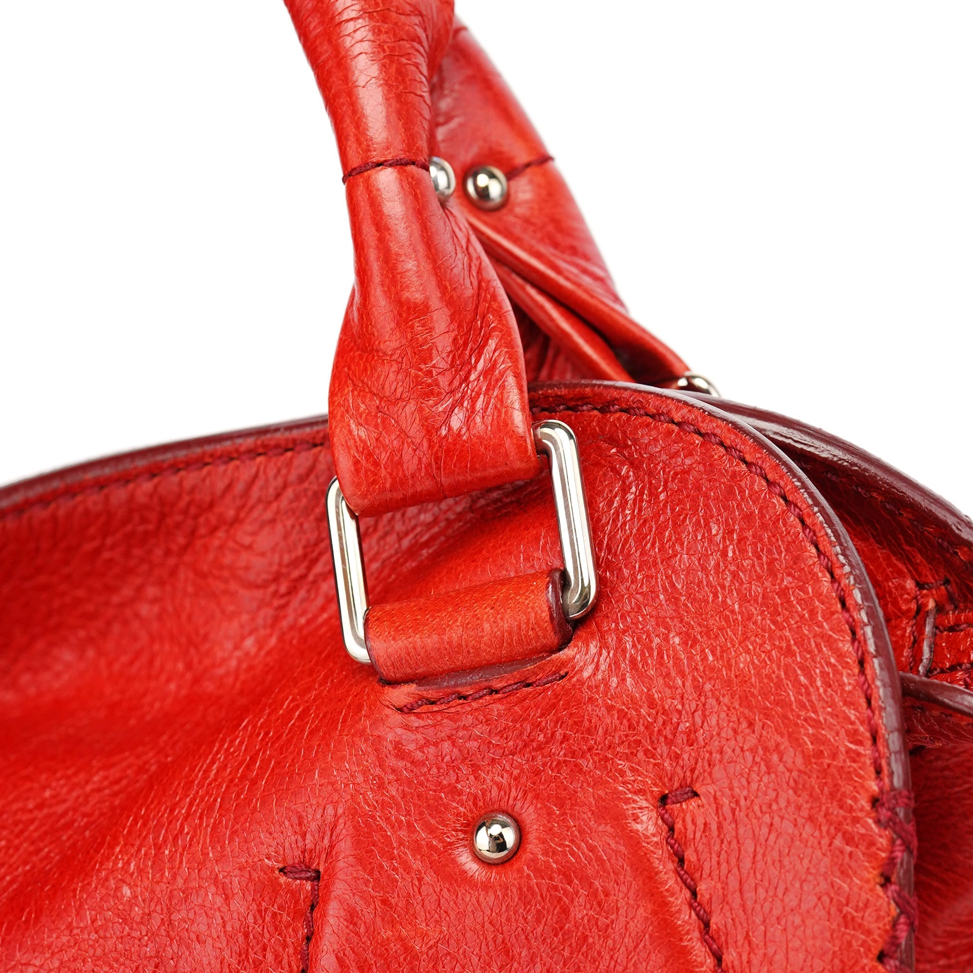 Red Leather Bittersweet Shoulder Bag