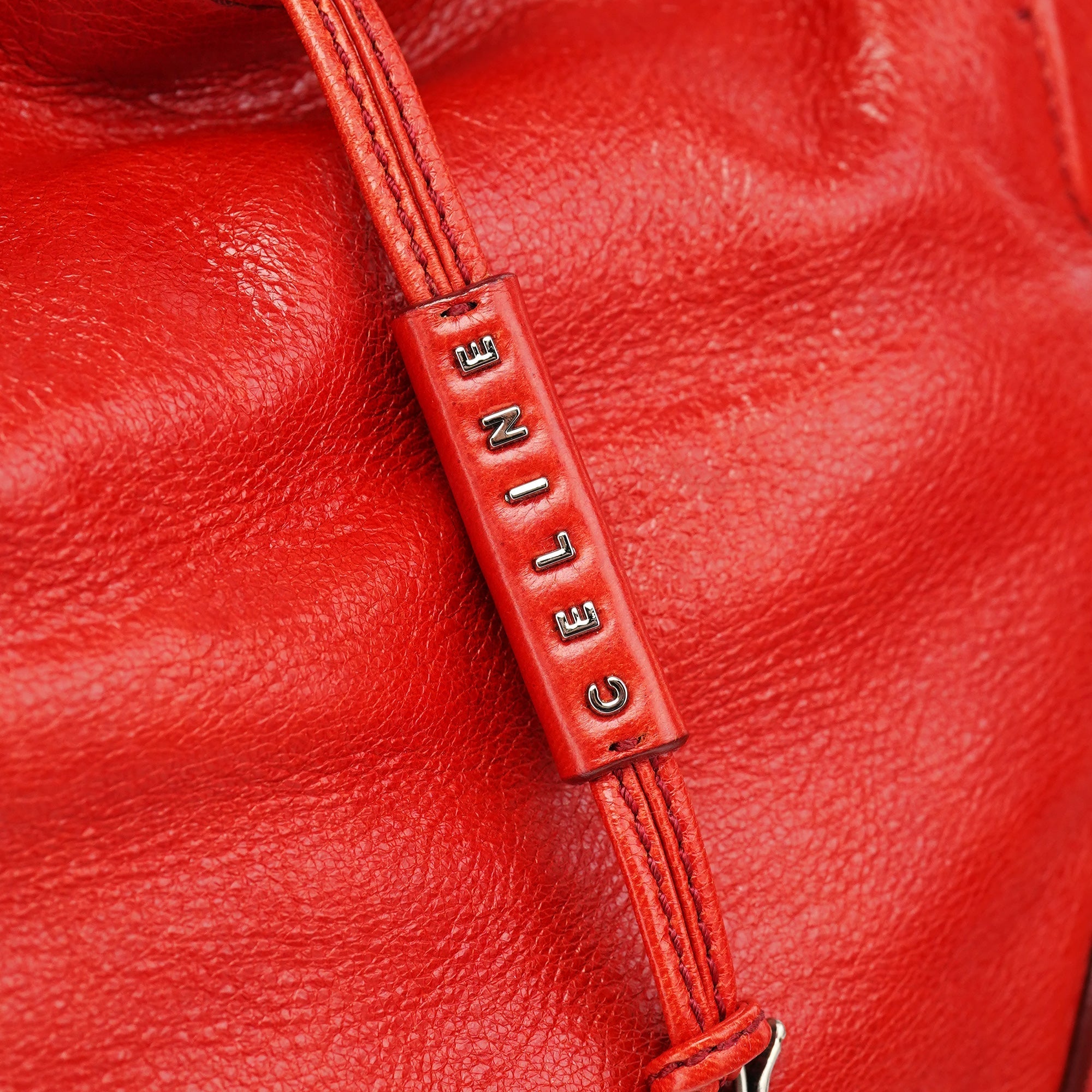 Red Leather Bittersweet Shoulder Bag