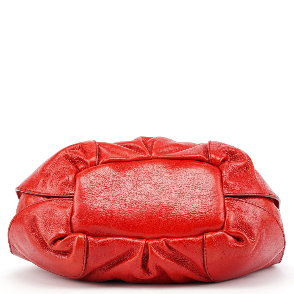 Red Leather Bittersweet Shoulder Bag