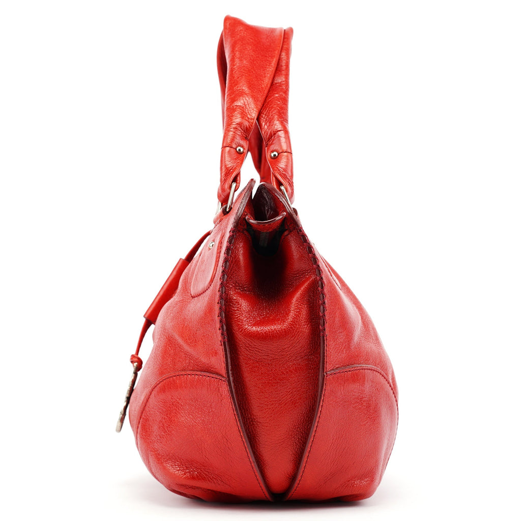 Red Leather Bittersweet Shoulder Bag