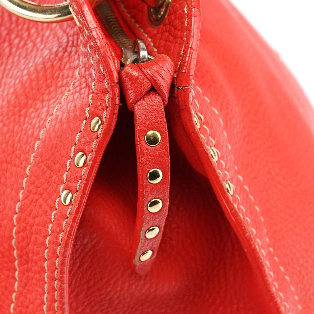 Red Leather Bittersweet Shoulder Bag
