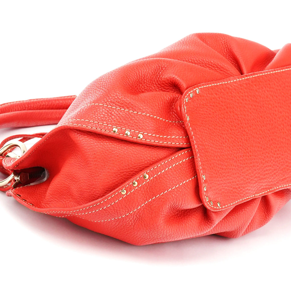 Red Leather Bittersweet Shoulder Bag