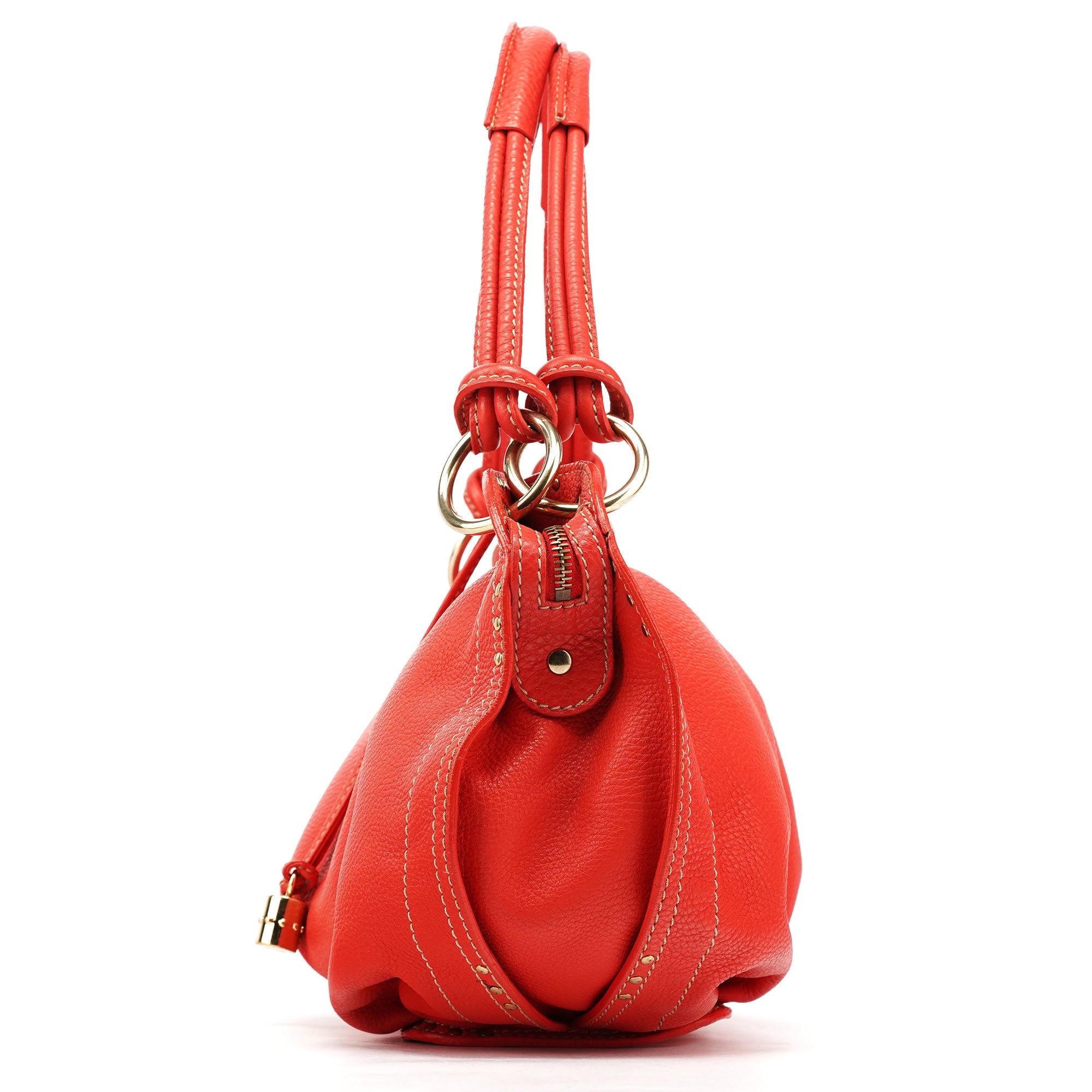 Red Leather Bittersweet Shoulder Bag