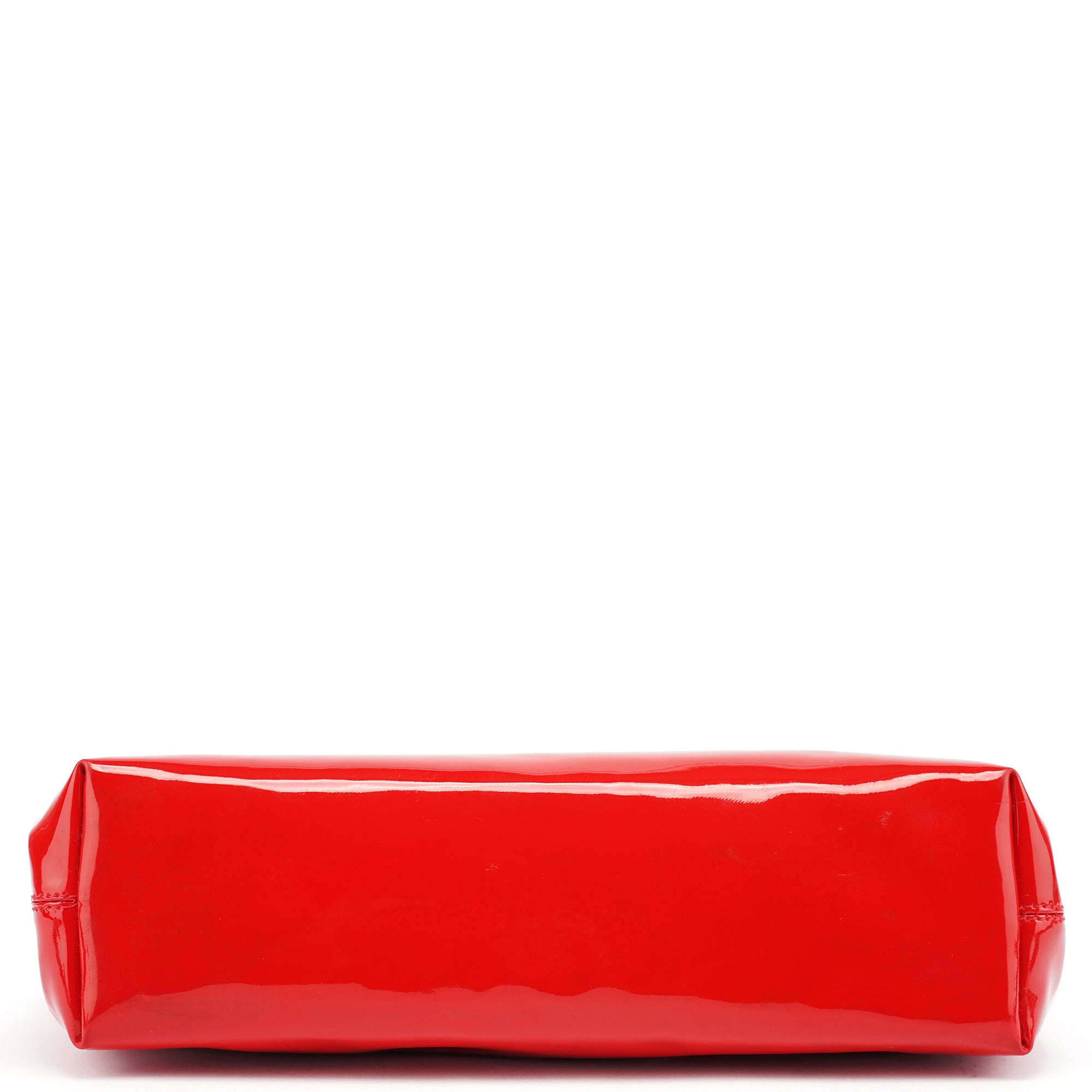 Red Patent Leather Round Handle Bag