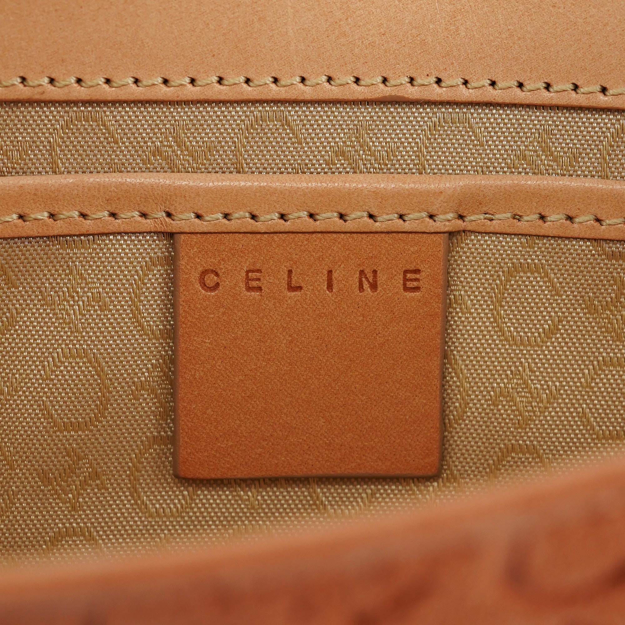 Tan Macadam Suede Shoulder Bag