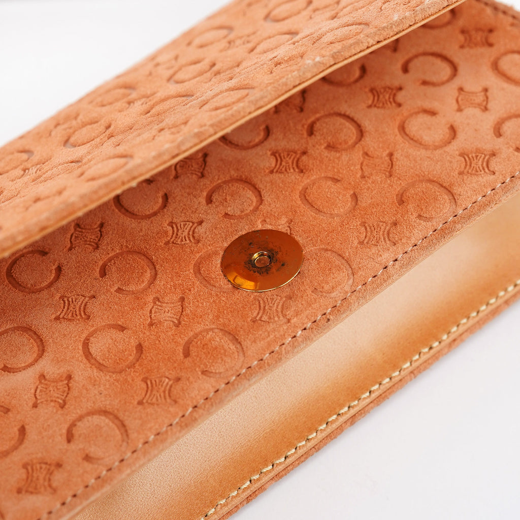 Tan Macadam Suede Shoulder Bag
