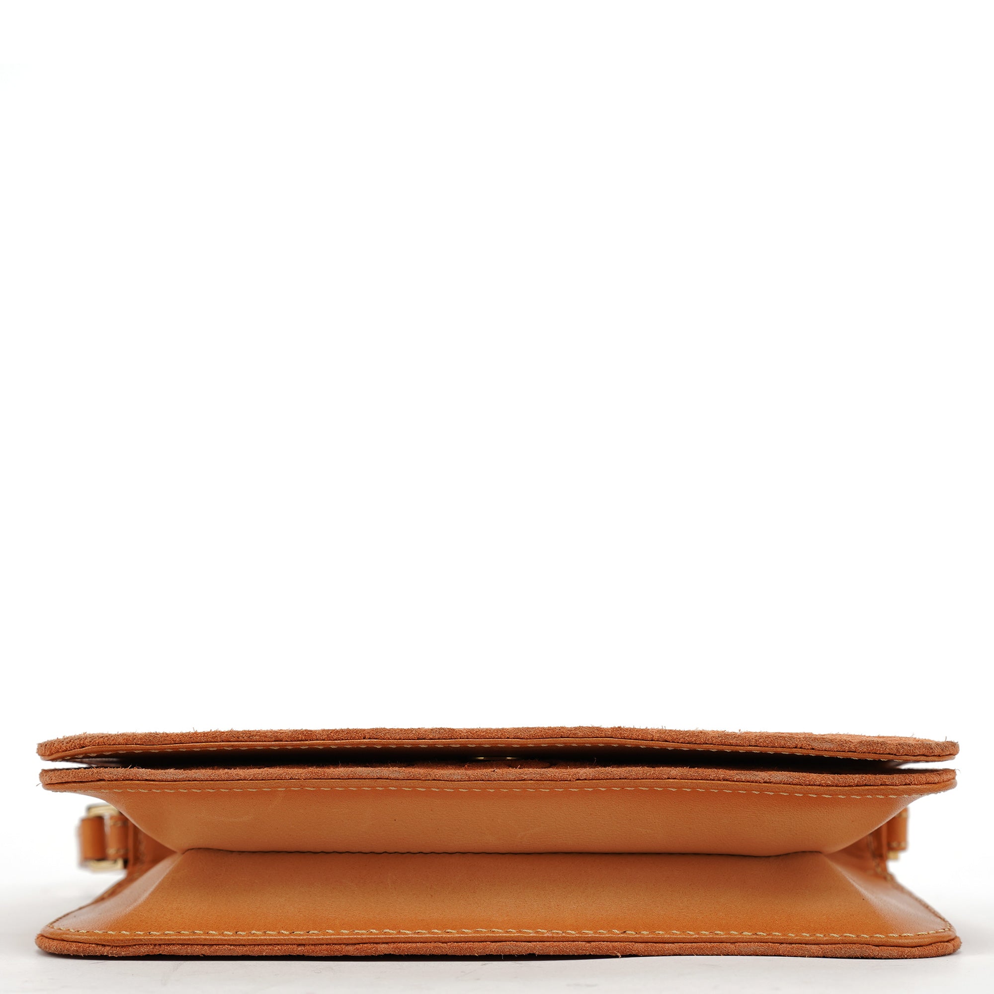Tan Macadam Suede Shoulder Bag
