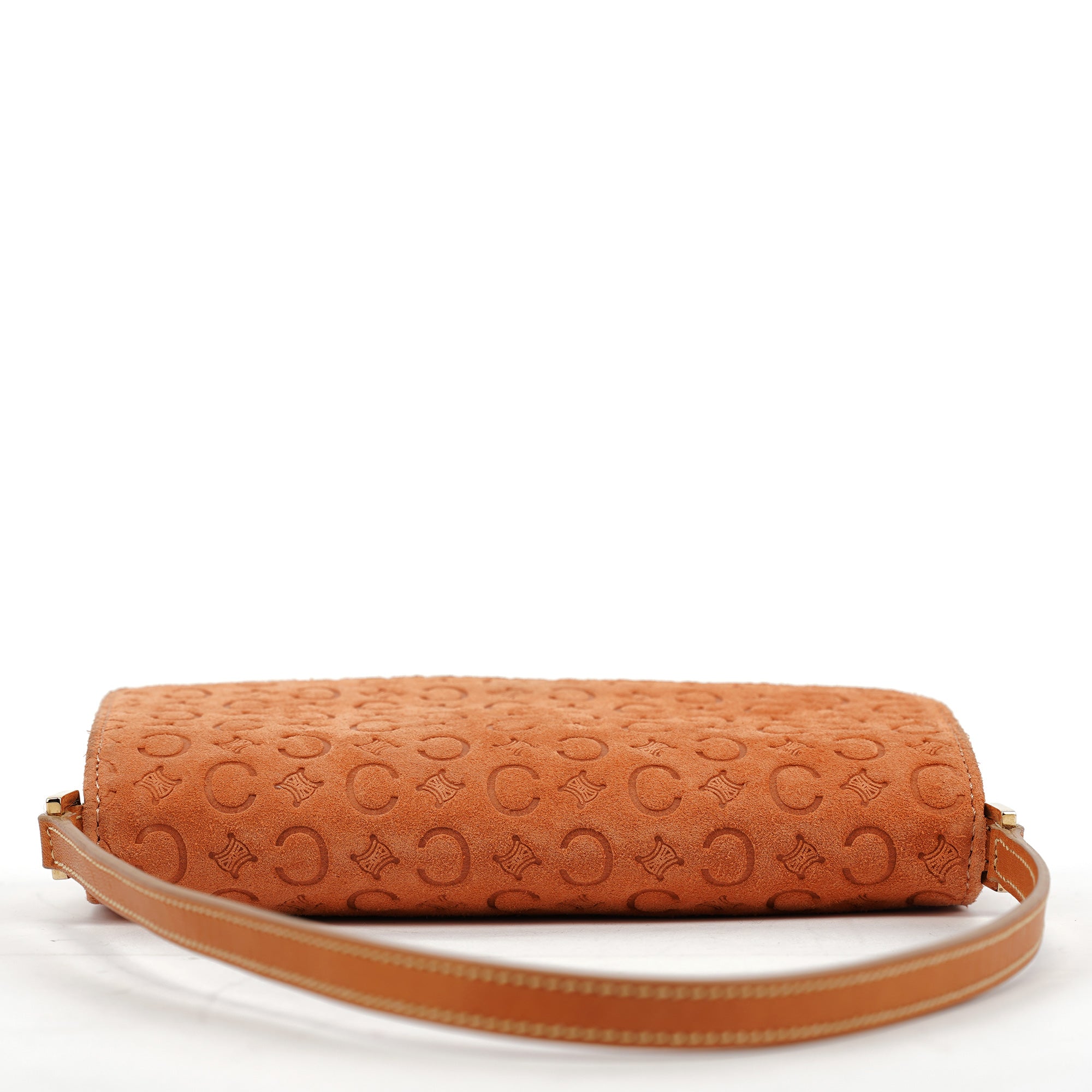 Tan Macadam Suede Shoulder Bag