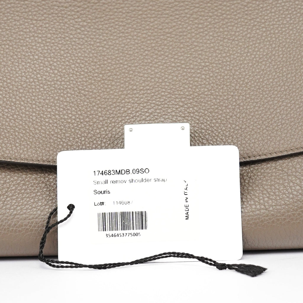 Taupe Leather Trapeze 2-Way Bag