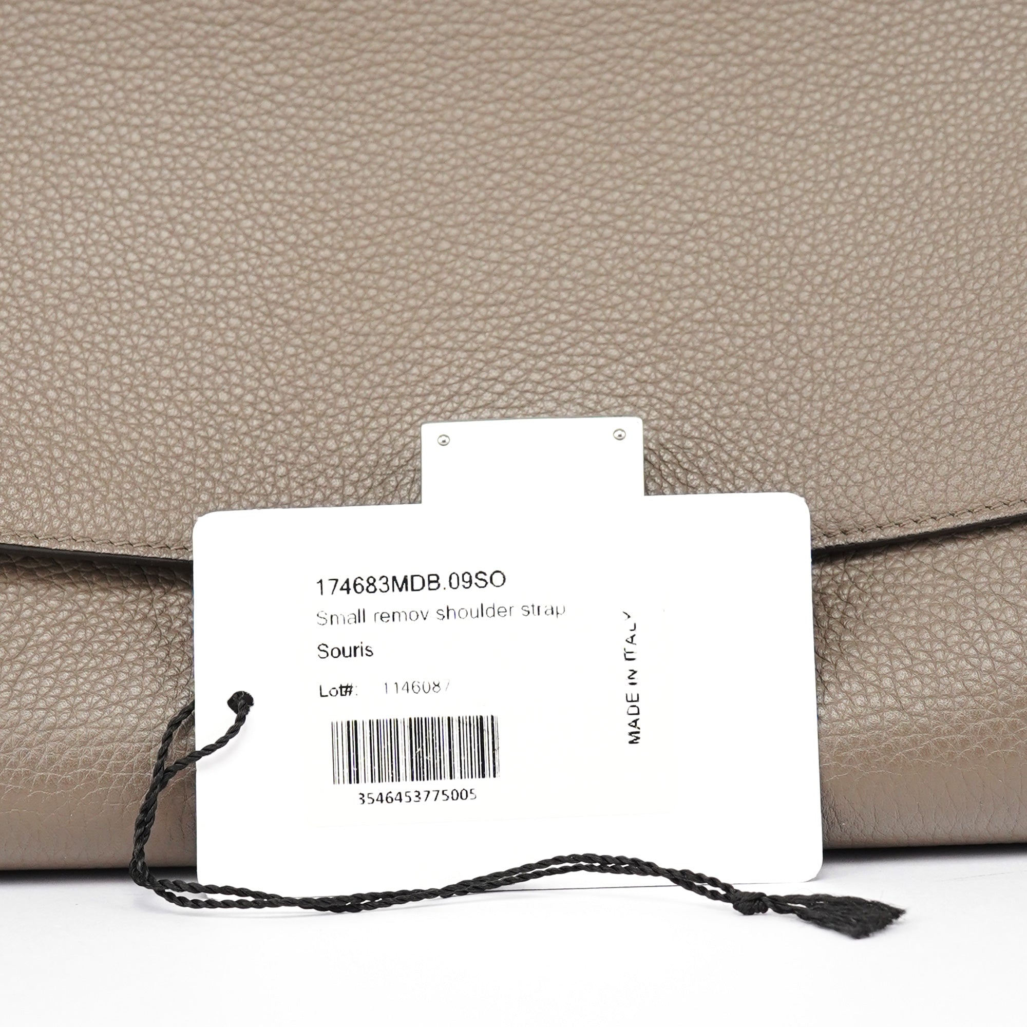 Taupe Leather Trapeze 2-Way Bag