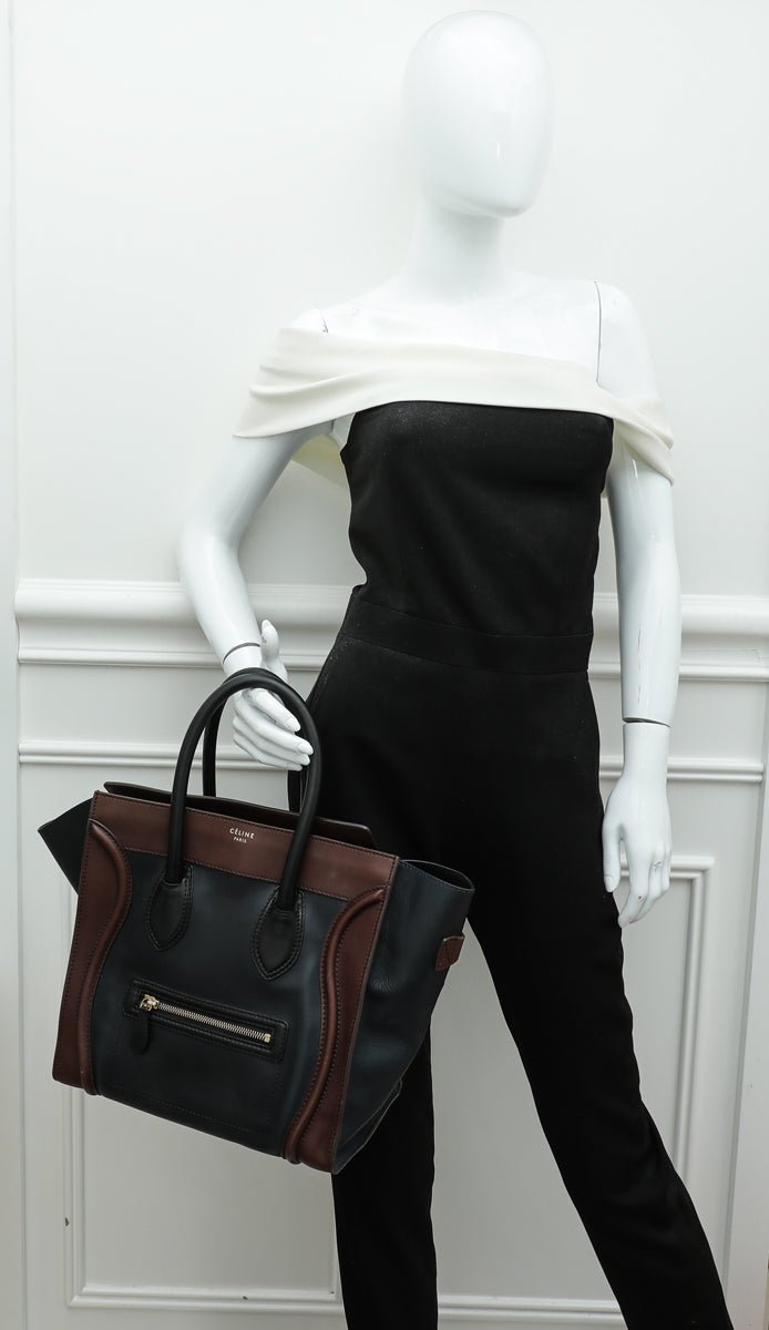 Celine Tricolor Mini Luggage Bag