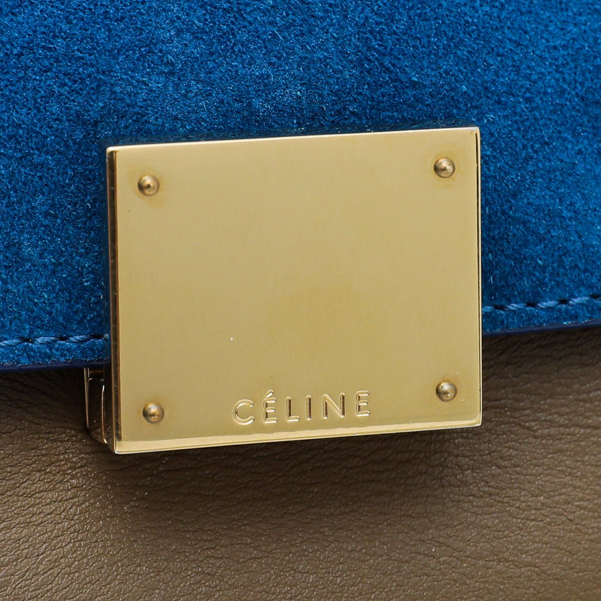 Celine Tricolor Trapeze Medium Bag