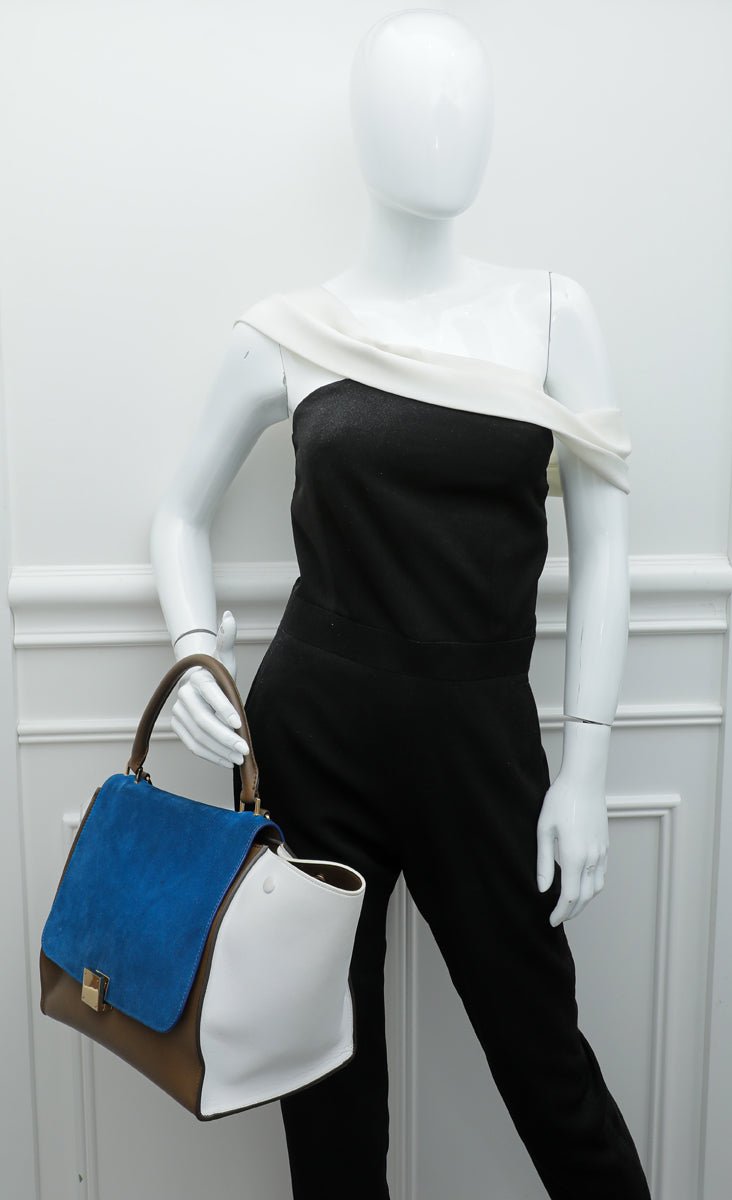 Celine Tricolor Trapeze Medium Bag