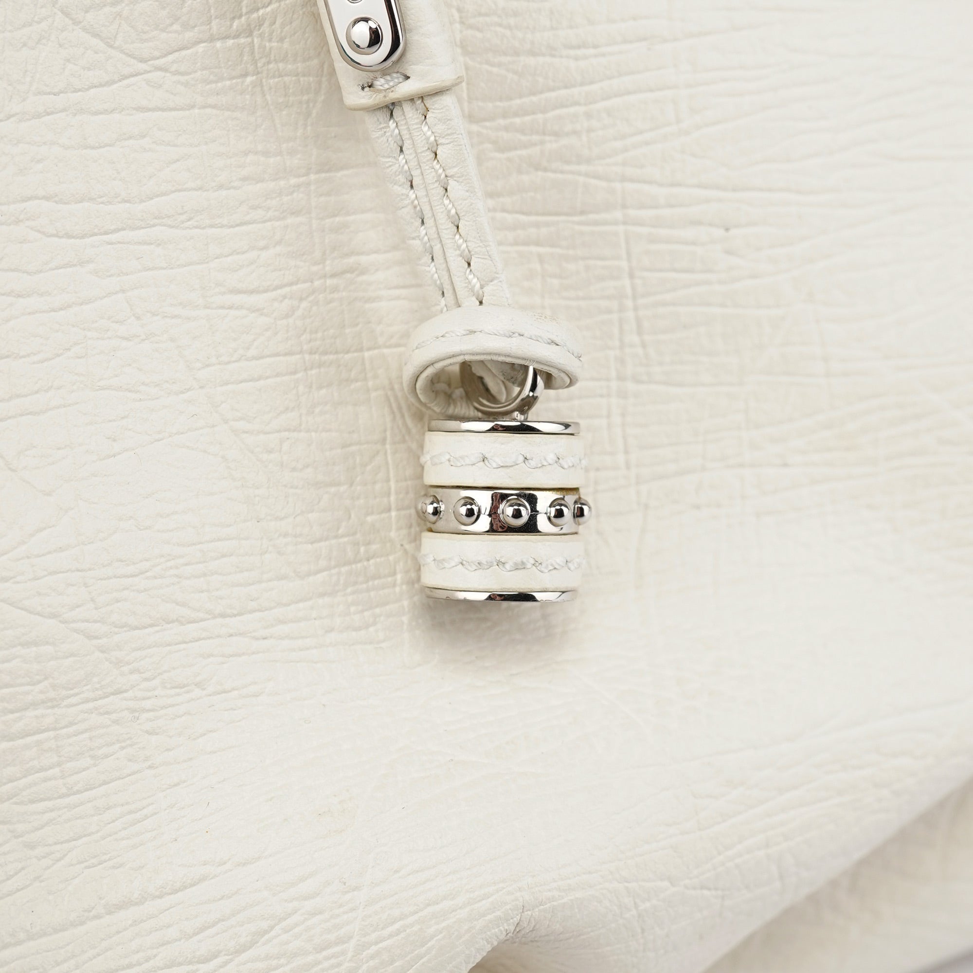 White Leather Bittersweet Hobo Bag