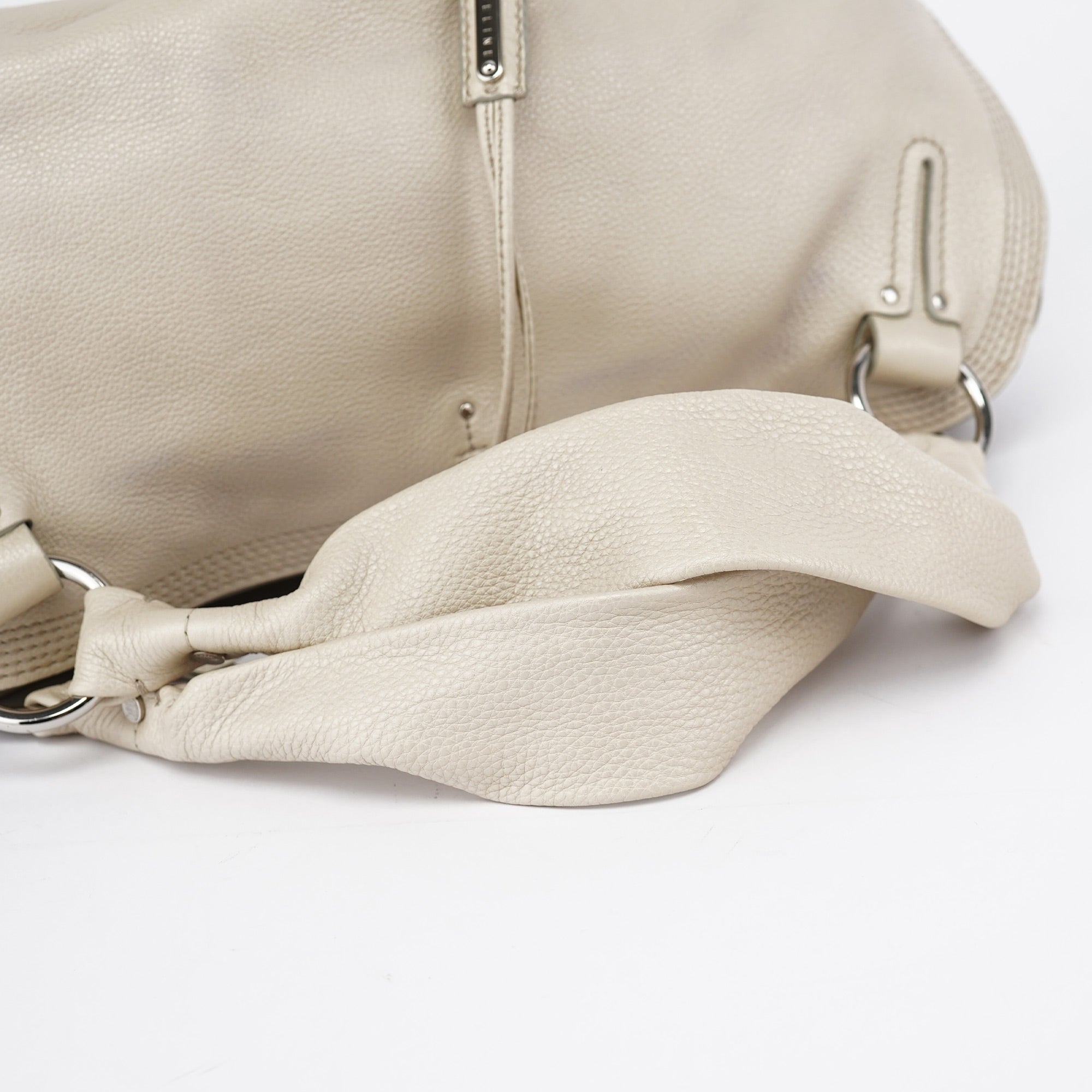 White Leather Bittersweet Hobo Bag