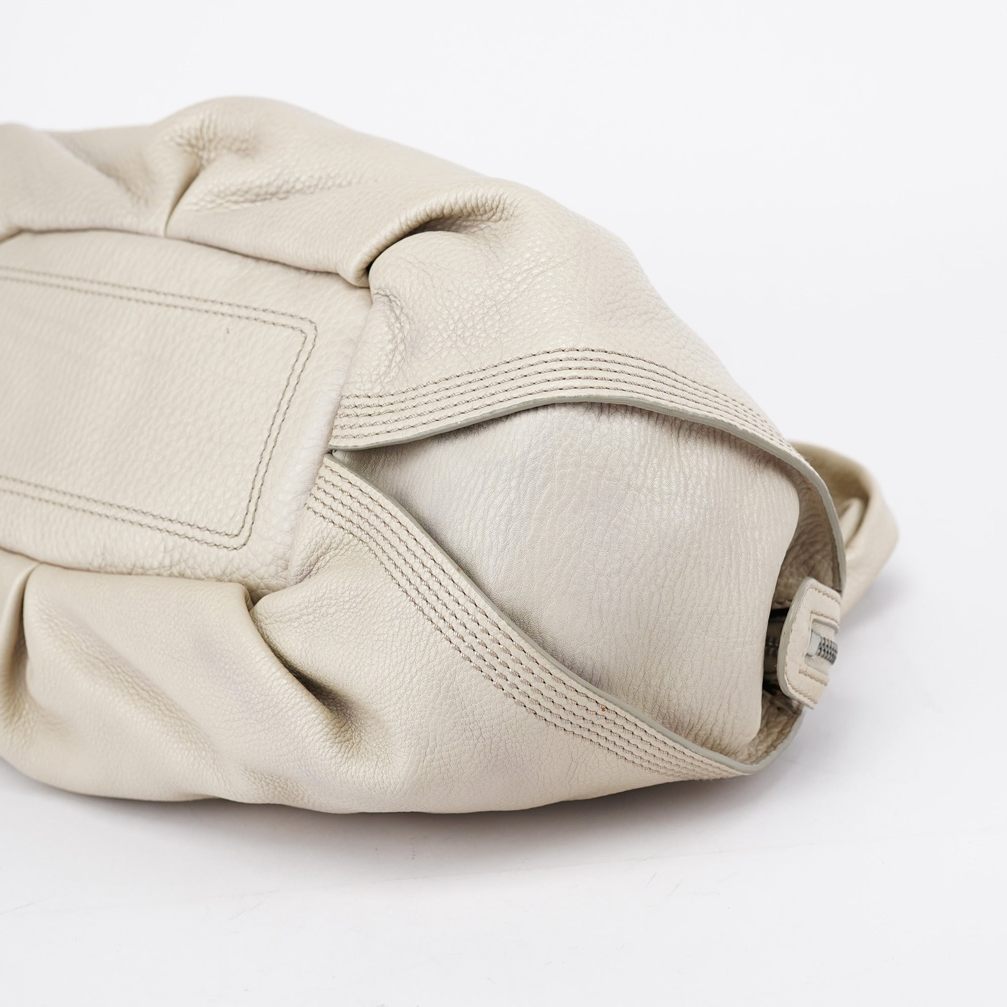 White Leather Bittersweet Hobo Bag