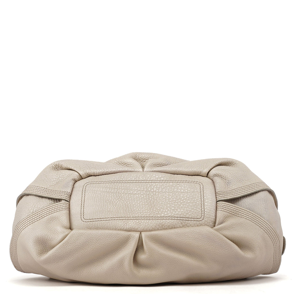 White Leather Bittersweet Hobo Bag