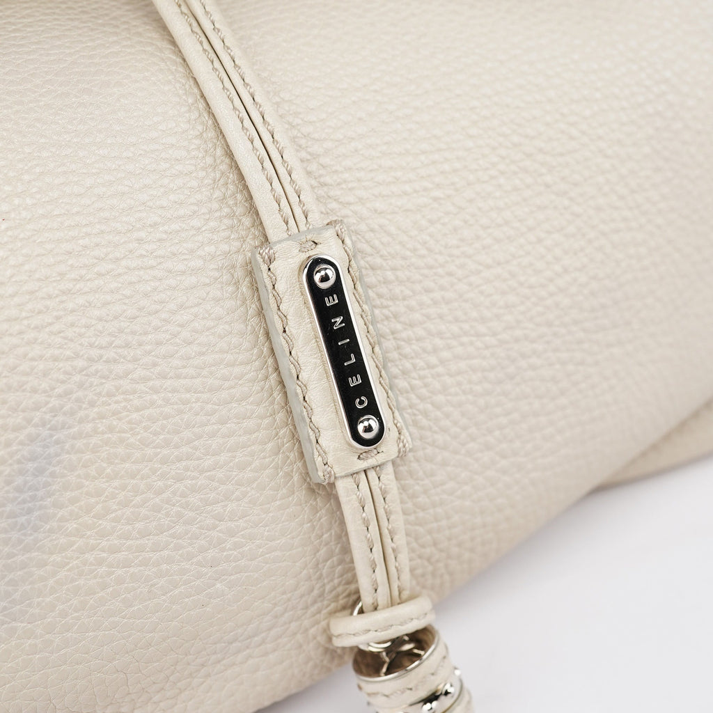 White Leather Bittersweet Hobo Bag