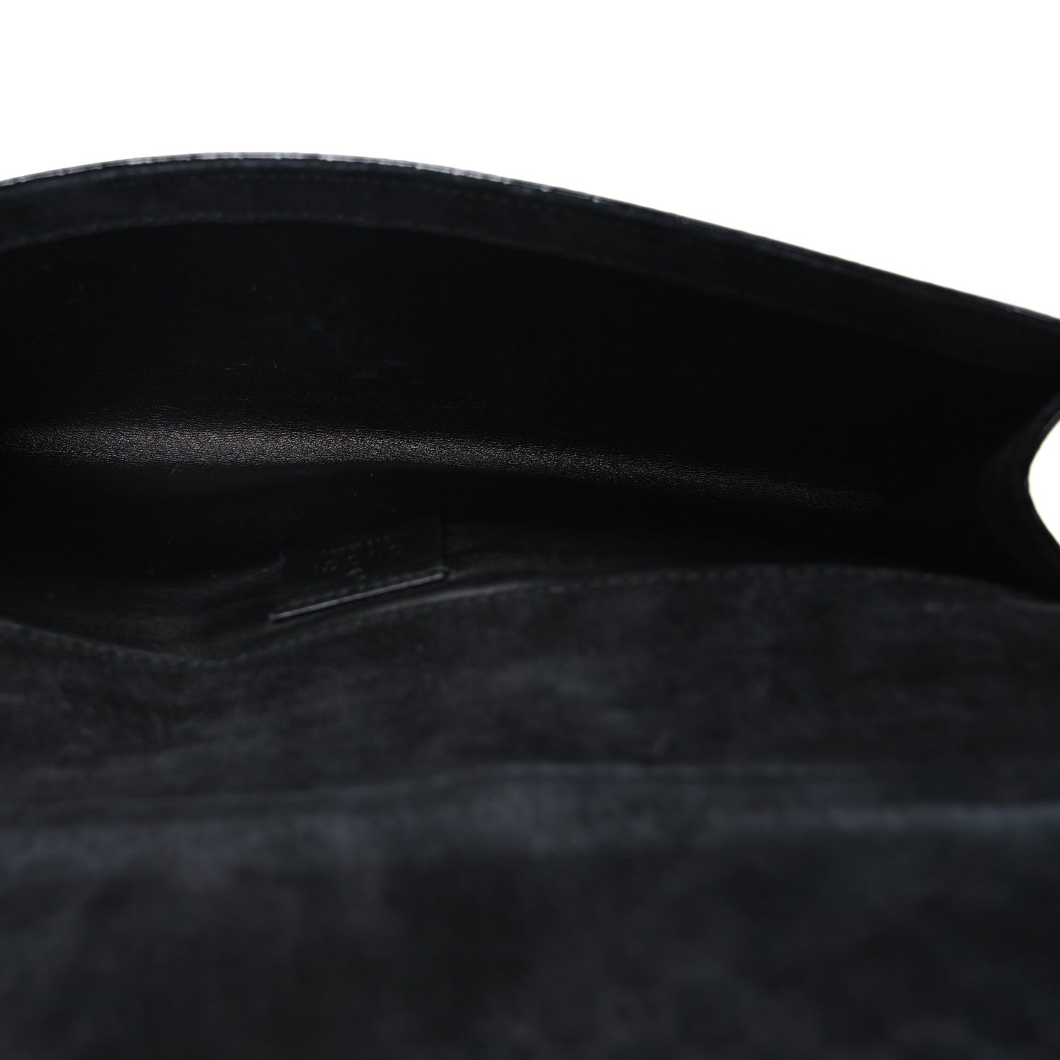 Patent Microguccissima Small Broadway Clutch Black