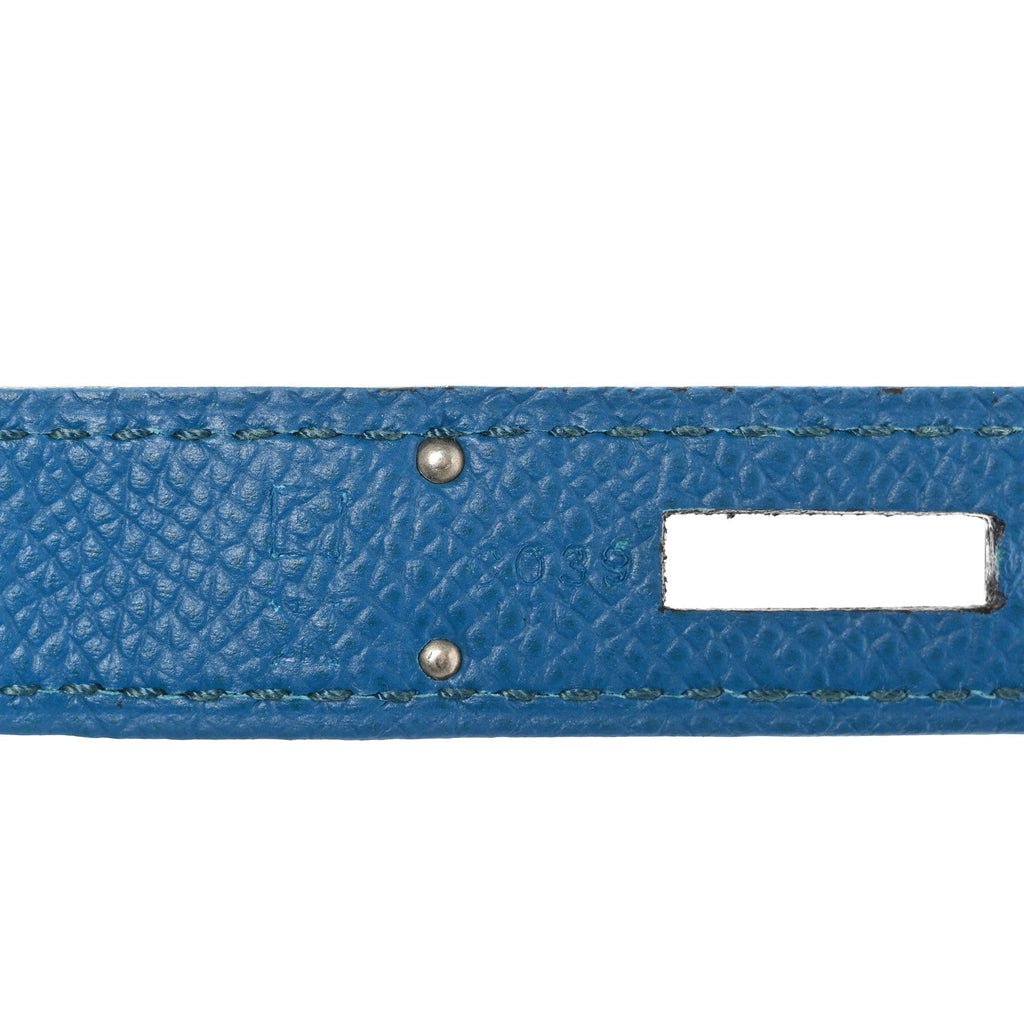 Epsom Birkin 35 Bleu Izmir