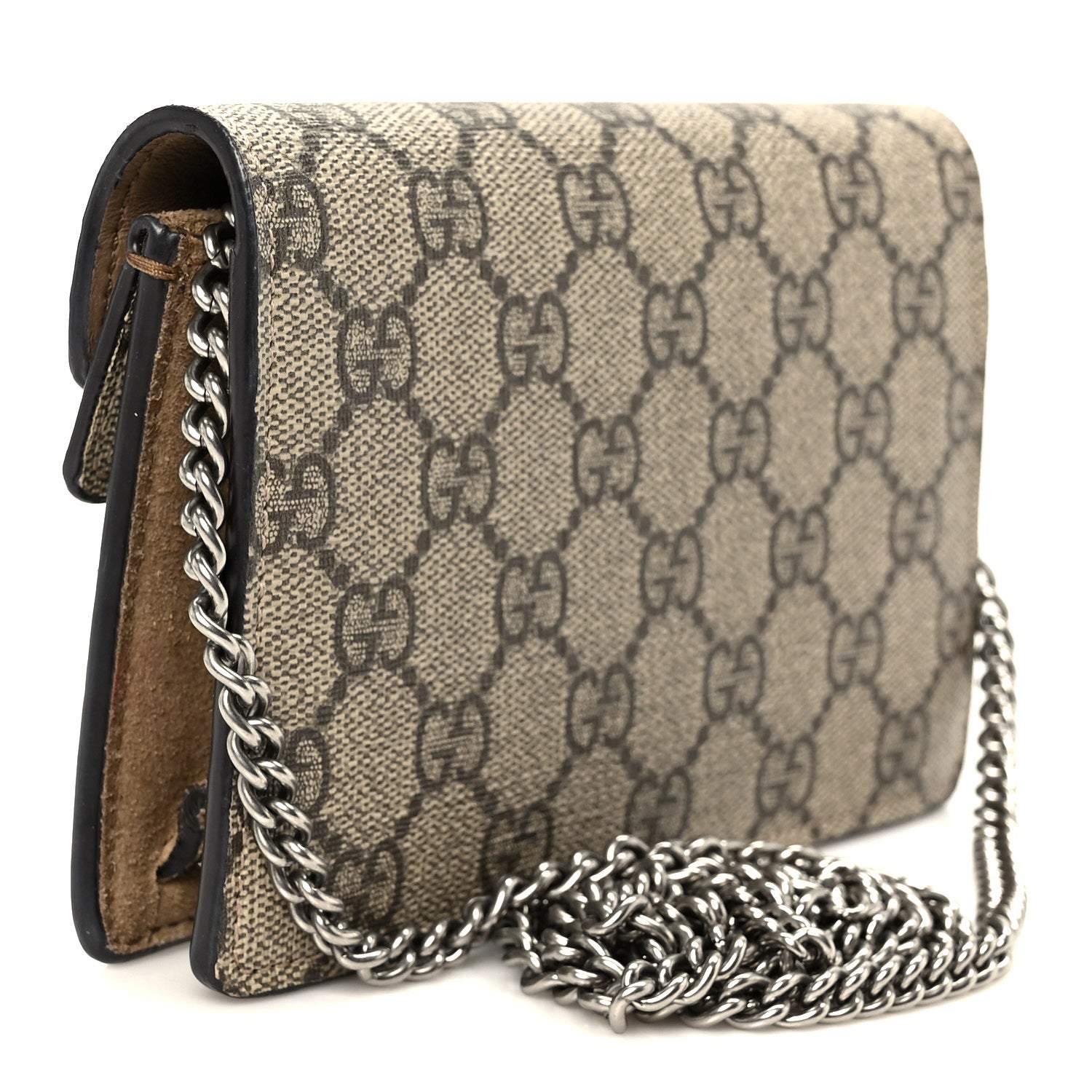 GG Supreme Monogram Super Mini Dionysus Shoulder Bag Taupe