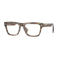 Burberry Eyeglasses Square Full Rim, Green Frame and Clear Demo Lenses Lens BE23874098