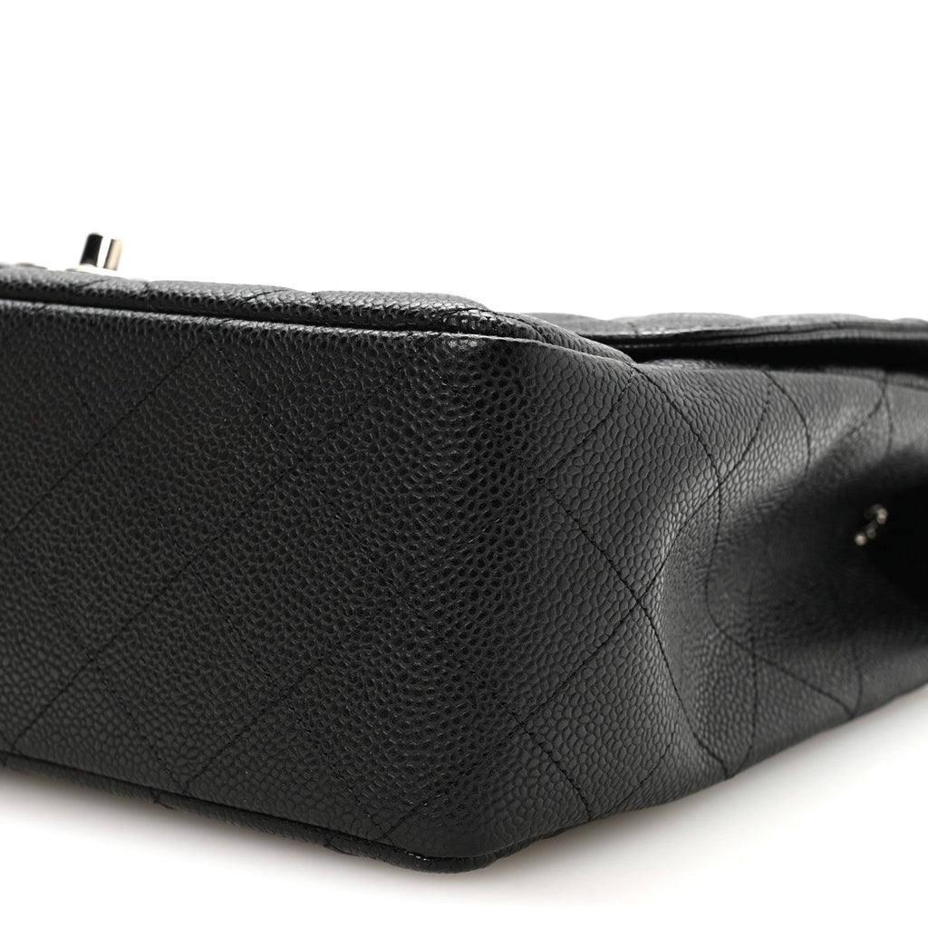 Caviar Quilted Jumbo Single Flap Black